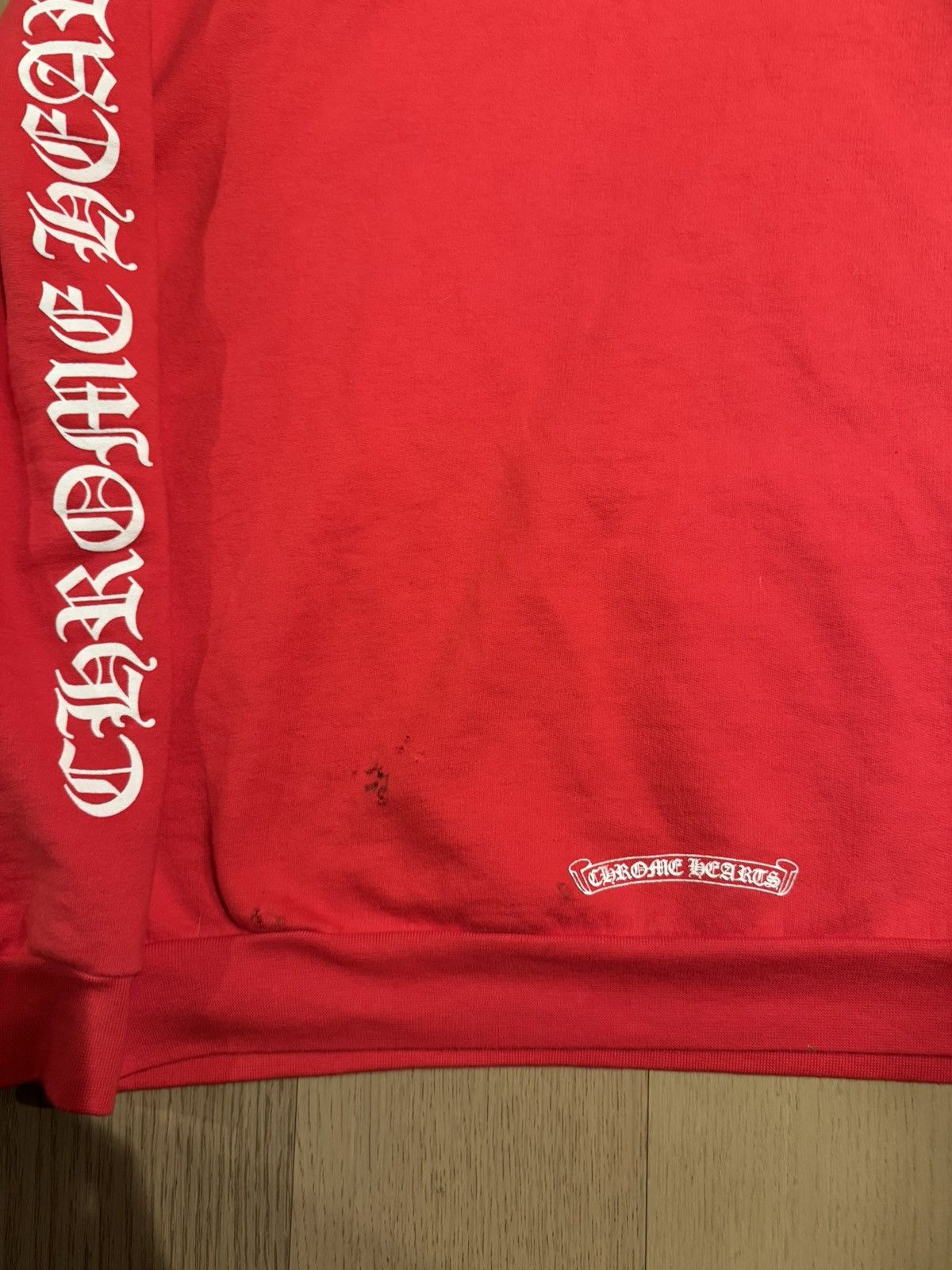 Chrome Hearts Chrome Hearts Red Scroll Hoodie Size US L / EU 52-54 / 3 - 5 Thumbnail