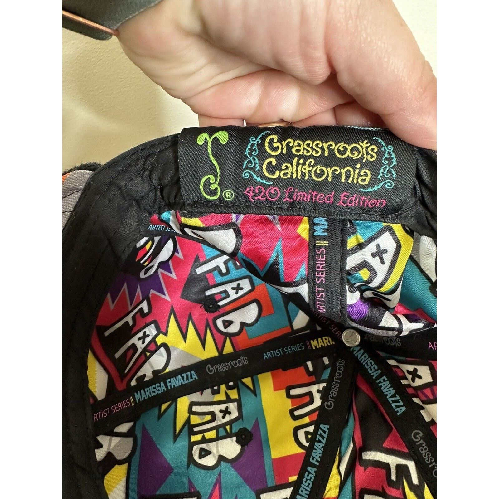 Grassroots California Grassroots Flat Bill FAB 420 Marissa Fovazza Art Series Hat Size ONE SIZE - 8 Thumbnail