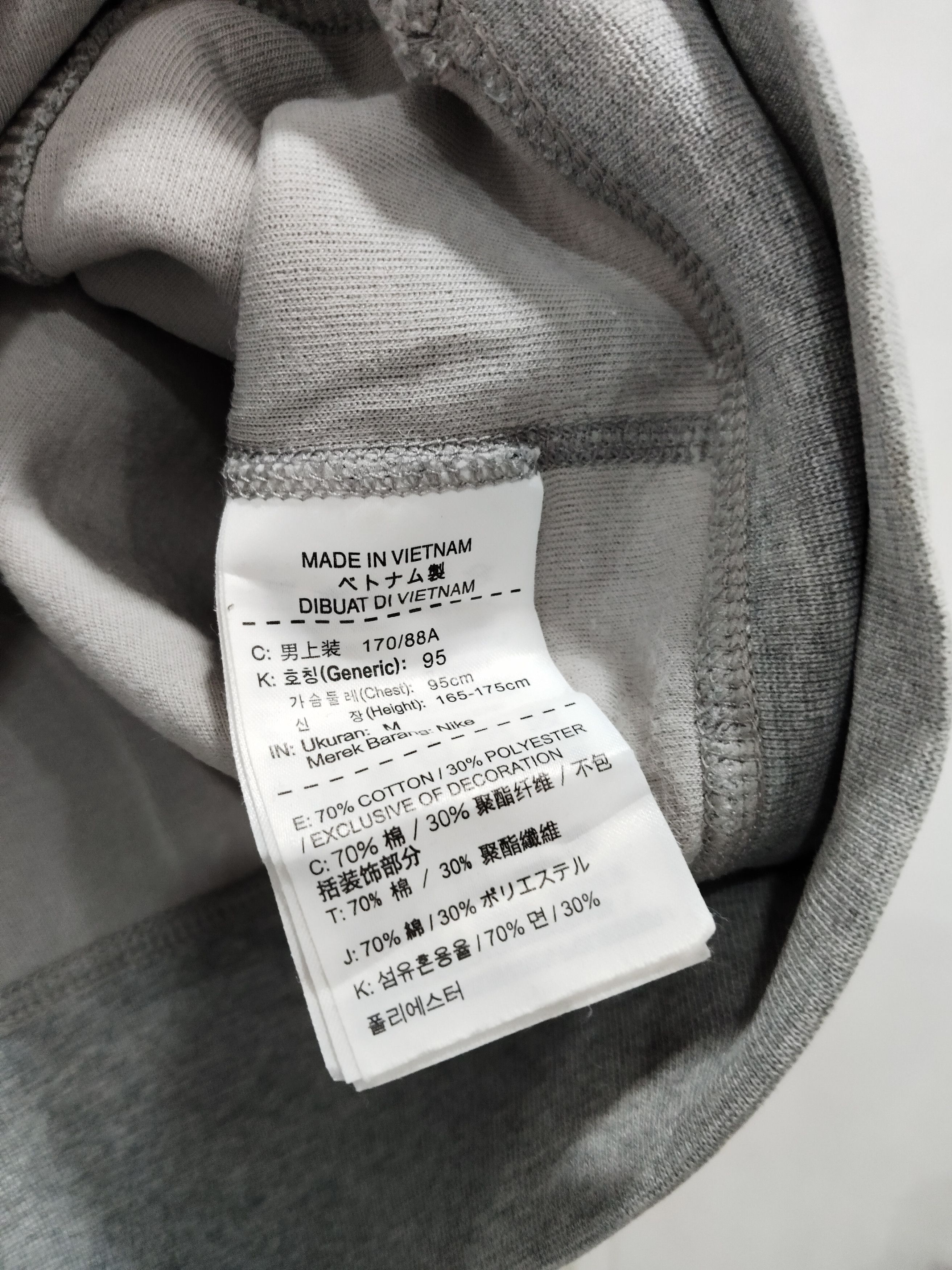 Nike × Vintage Nike Small Logo Pocket Sweatshirt Size US M / EU 48-50 / 2 - 6 Thumbnail