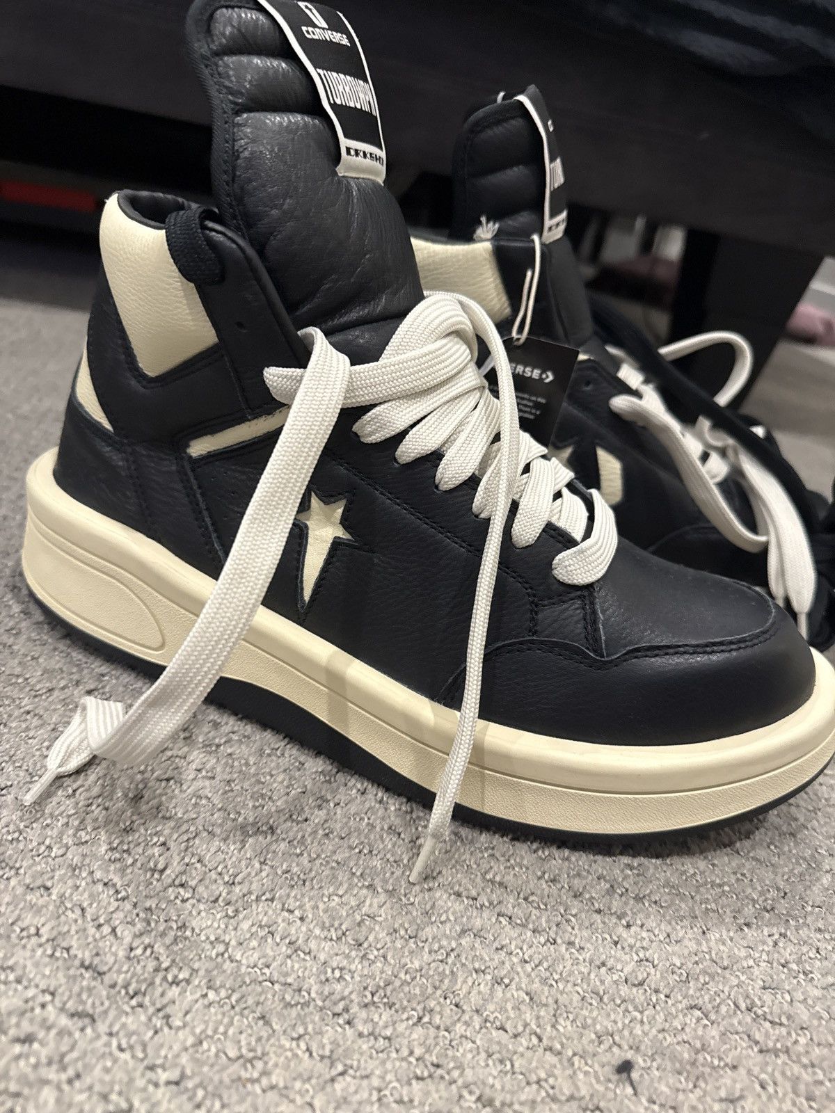 Converse × Rick Owens Drkshdw Rick Owens x converse Turbopwn, brand new, 11.5 Size US 11.5 / EU 44-45 - 1 Thumbnail