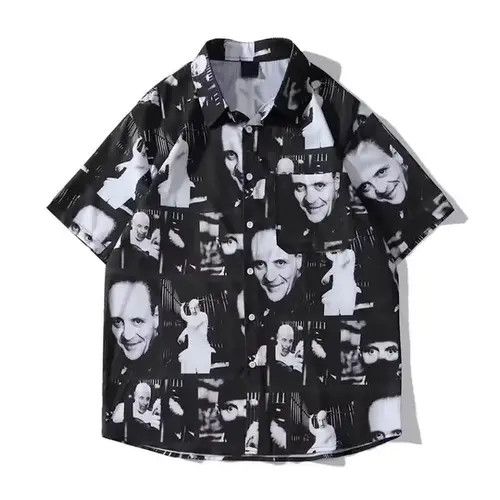 VIBE Men Graphic Short Sleeve Shirt Size US XL / EU 56 / 4 - 1 Thumbnail