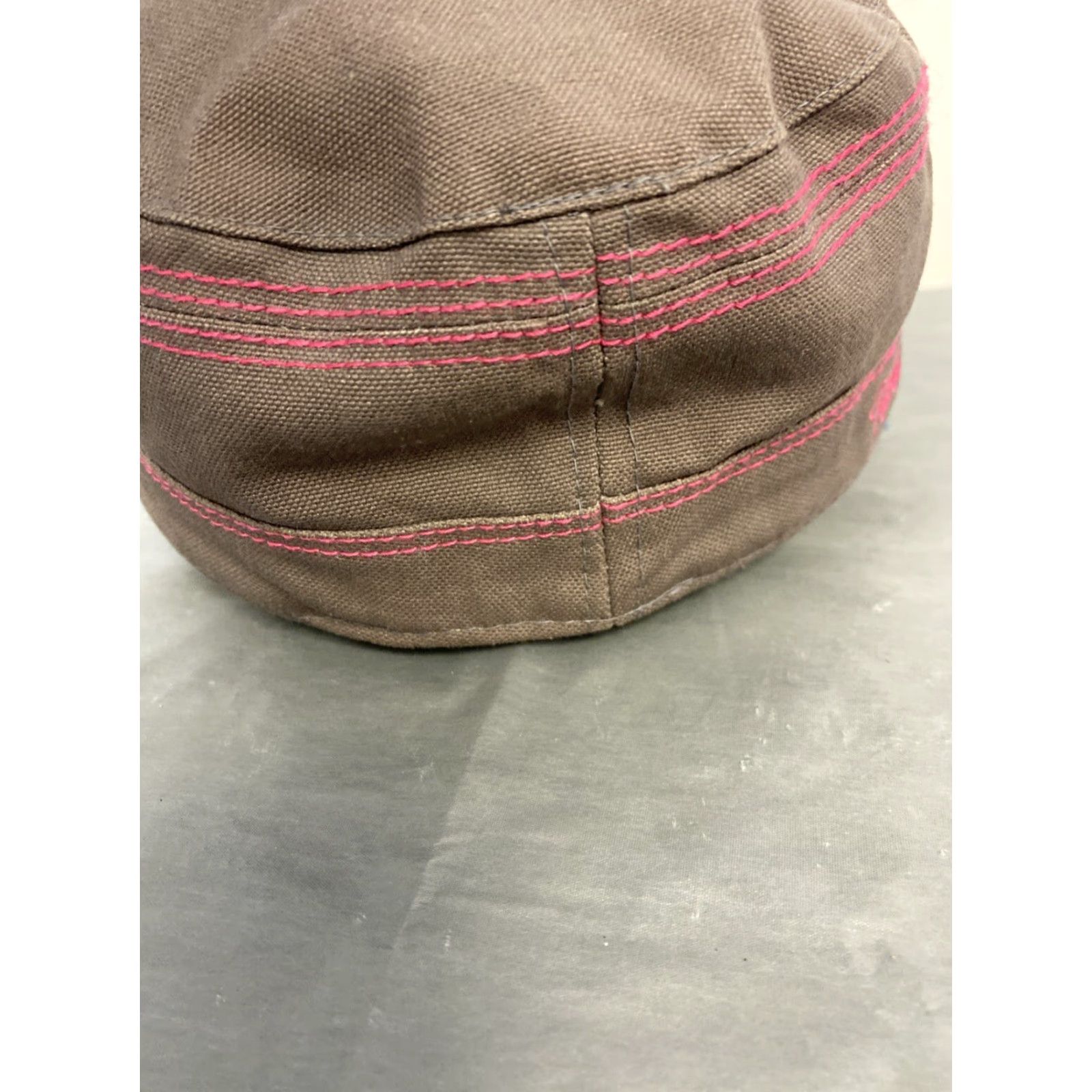 Vans VANS Army Cap Adjustable S/M Brown Pink Script Unisex Adult Cotton Golf Hat Size ONE SIZE - 4 Thumbnail