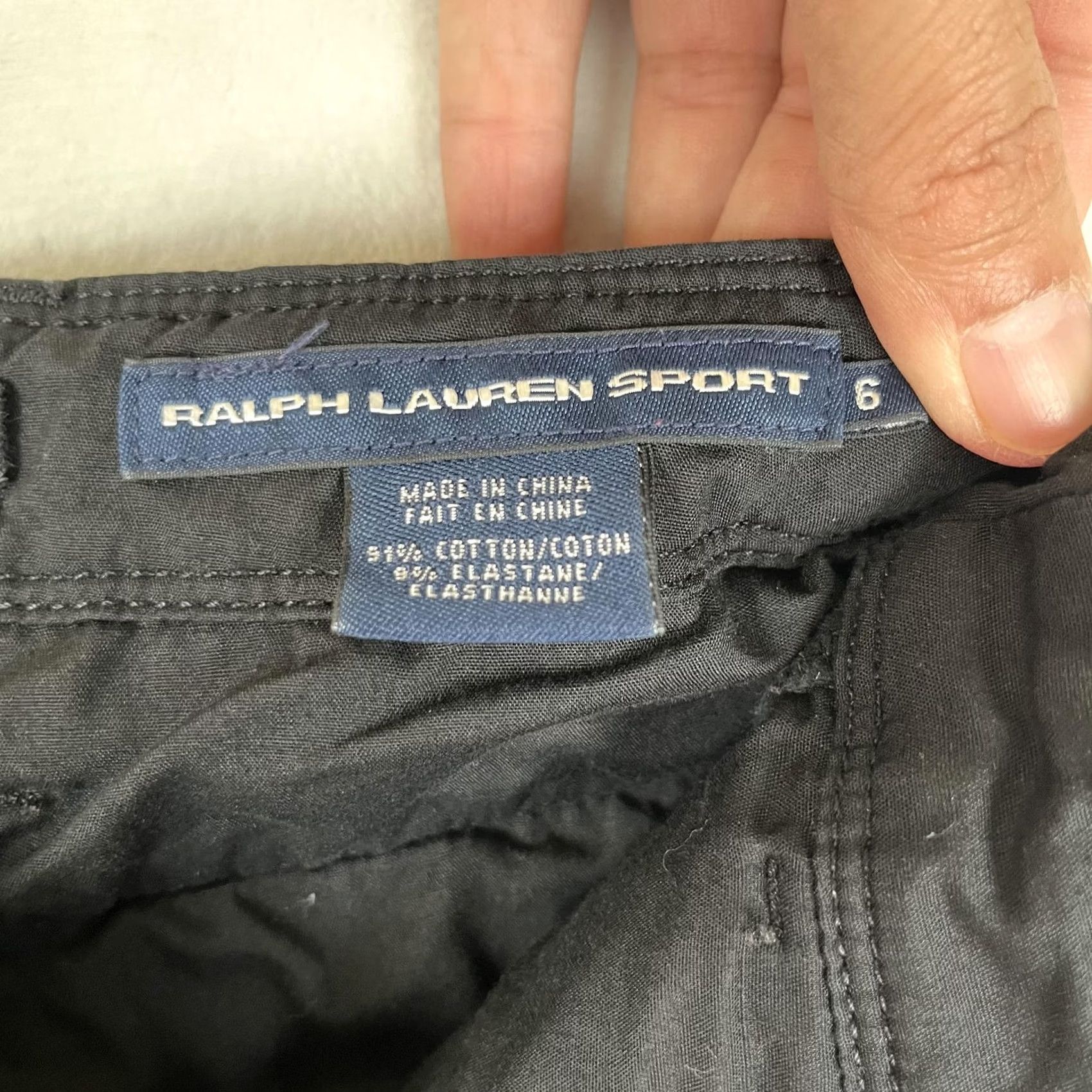 Polo Ralph Lauren Ralph Lauren Sport Cargo Pants Womens 6 Black Ankle Zip Utility Slim Pockets Zipper Twill Cap Size 28" / US 6 / IT 42 - 7 Thumbnail