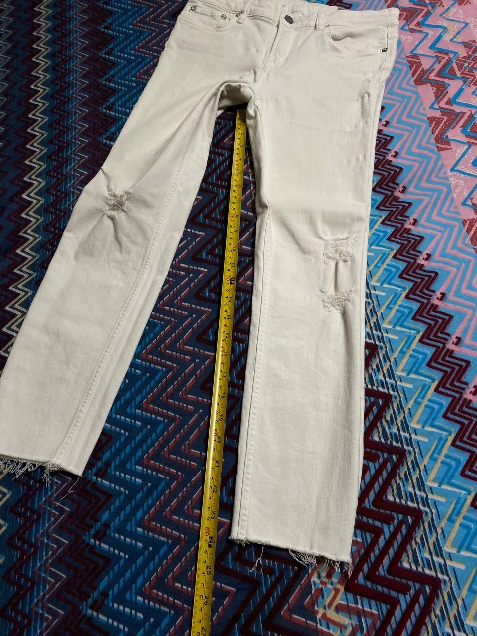 Allsaints Allsaints jeans white vintage crazy Y2K size 28 streetwear Size 28" / US 6 / IT 42 - 17 Thumbnail