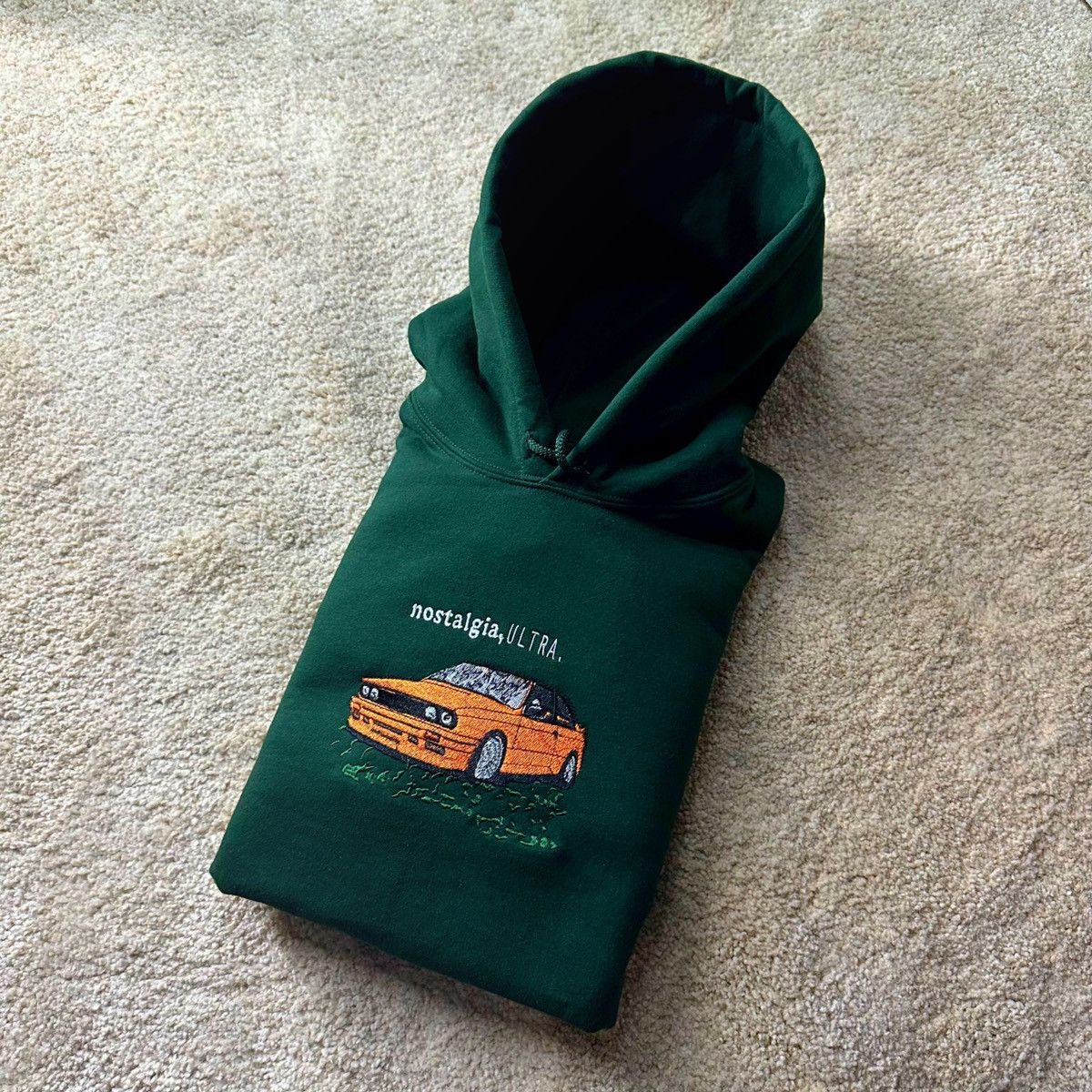 Frank Ocean Nostalgia, Ultra embroidered frank ocean forest green hoodie Size US L / EU 52-54 / 3 - 4 Thumbnail