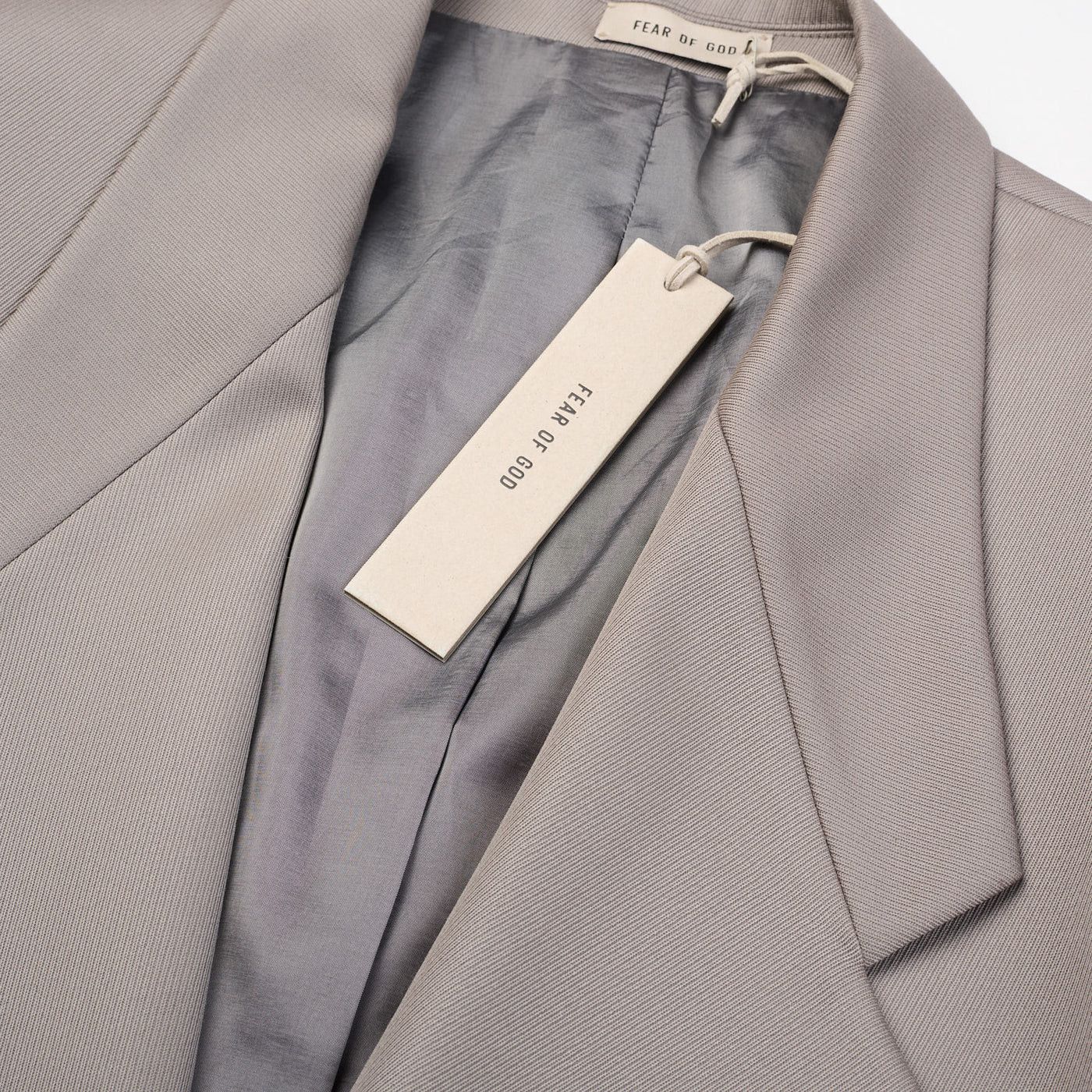 Fear of God FEAR OF GOD ETERNAL Gray Dusty Cement Wool DB Suit Jacket Size 40R - 8 Thumbnail