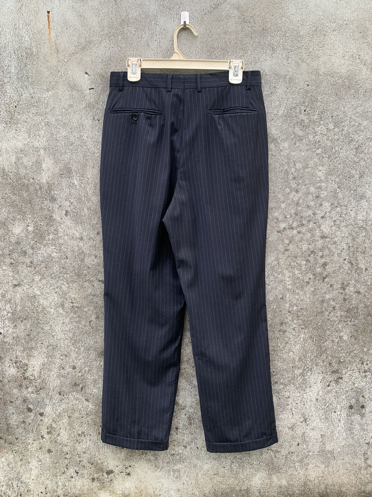 Balmain 2003 Balmain stripe black formal trouser Size US 29 - 6 Thumbnail