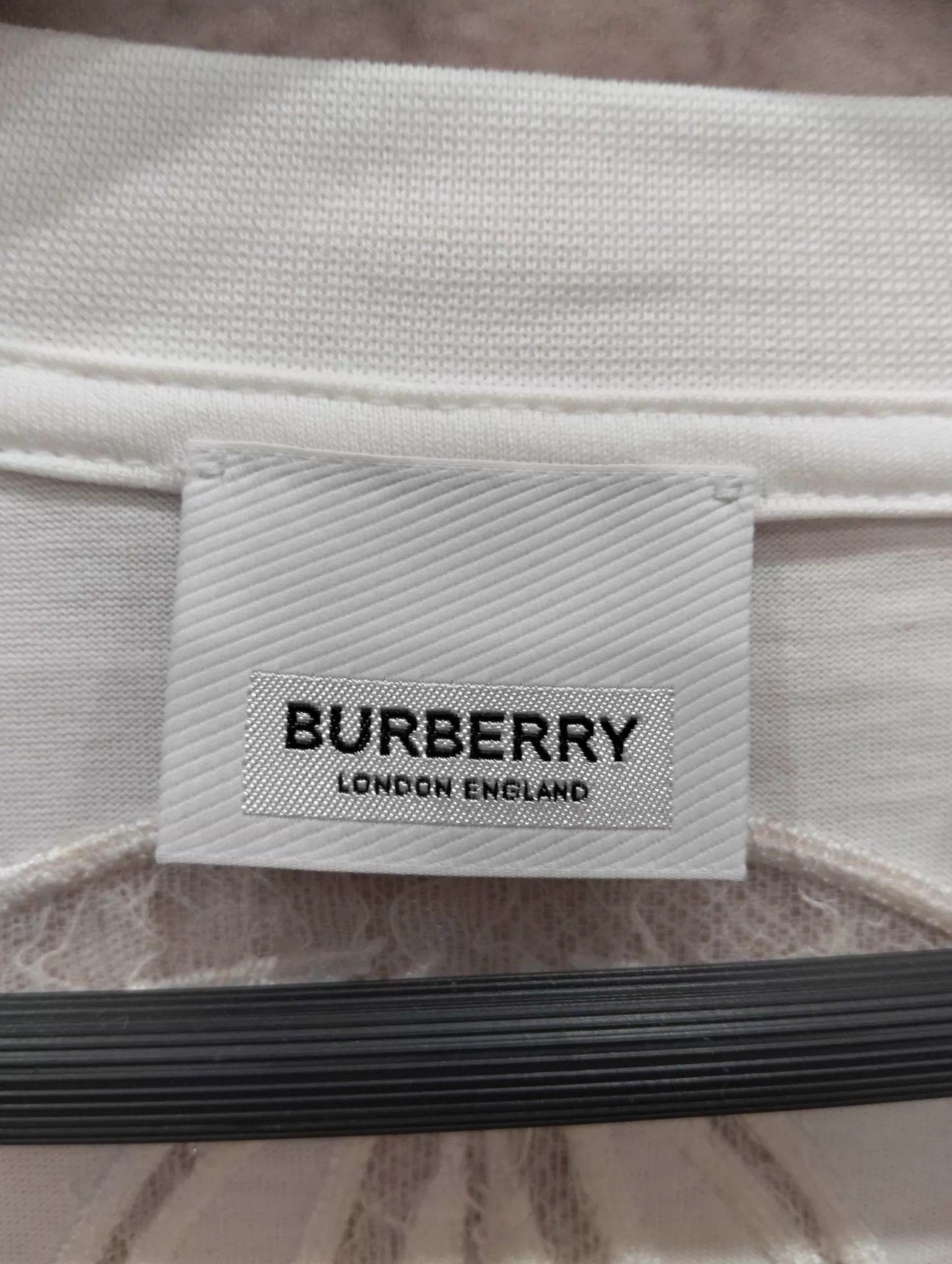 Burberry Burberry Lace Letter Short Sleeve L Size US L / EU 52-54 / 3 - 3 Thumbnail