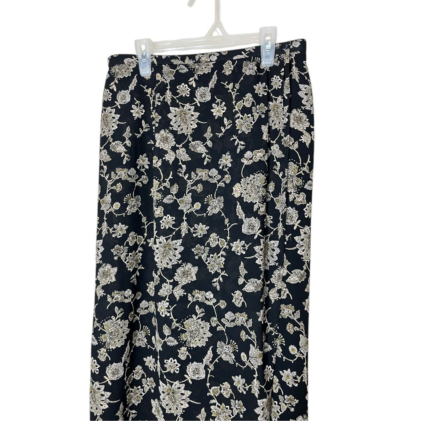 Hunt Club Vintage Hunt Club Floral Print Wrap Maxi Skirt Size 12 Size 34" / US 12 / IT 48 - 2 Thumbnail
