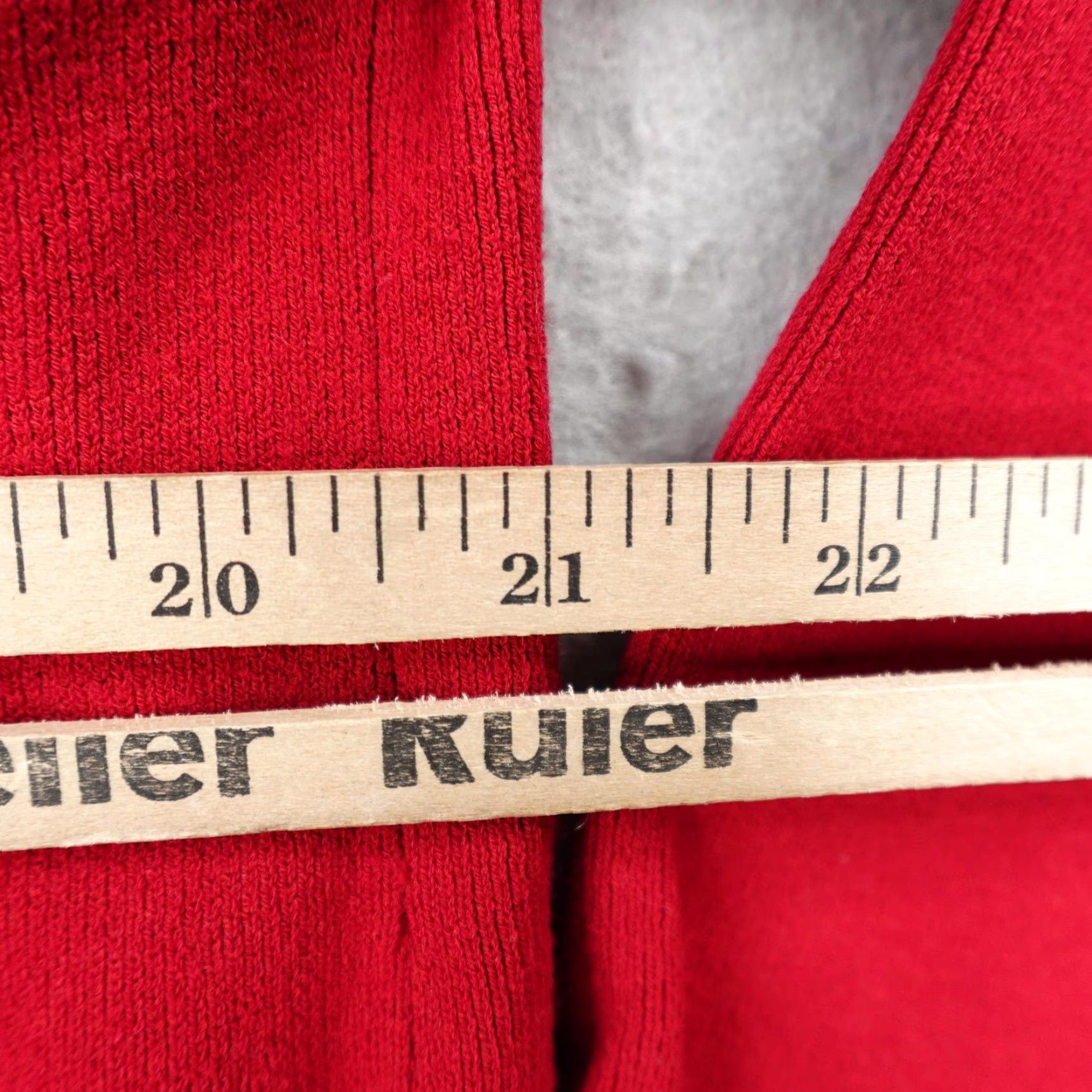 Eileen Fisher Eileen Fisher Sweater Cardigan Open Front Knit Top Long Sleeve Womens Medium Red Size M / US 6-8 / IT 42-44 - 5 Thumbnail
