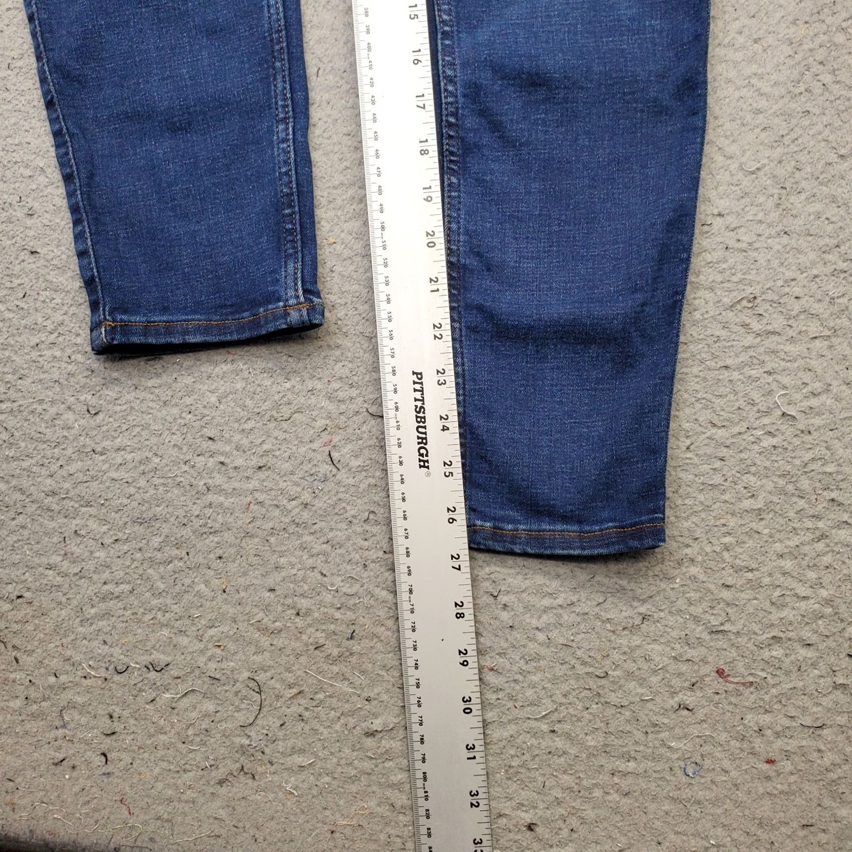 Old Navy Old Navy Jeans Womens 10P Blue Denim Extra High-Rise Rockstar Super-Skinny Leg Jeans Size 32" / US 10 / IT 46 - 4 Thumbnail
