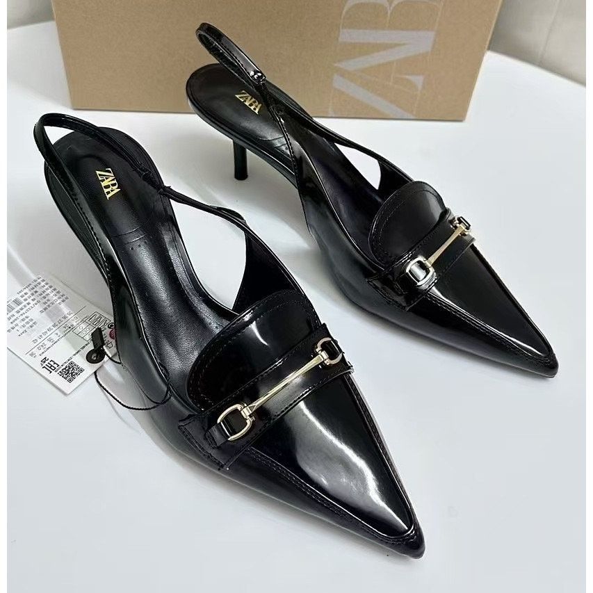 Zara RARE!!! ZARA Embellished Slingback Shoes NWT Size US 9 / IT 39 - 3 Thumbnail