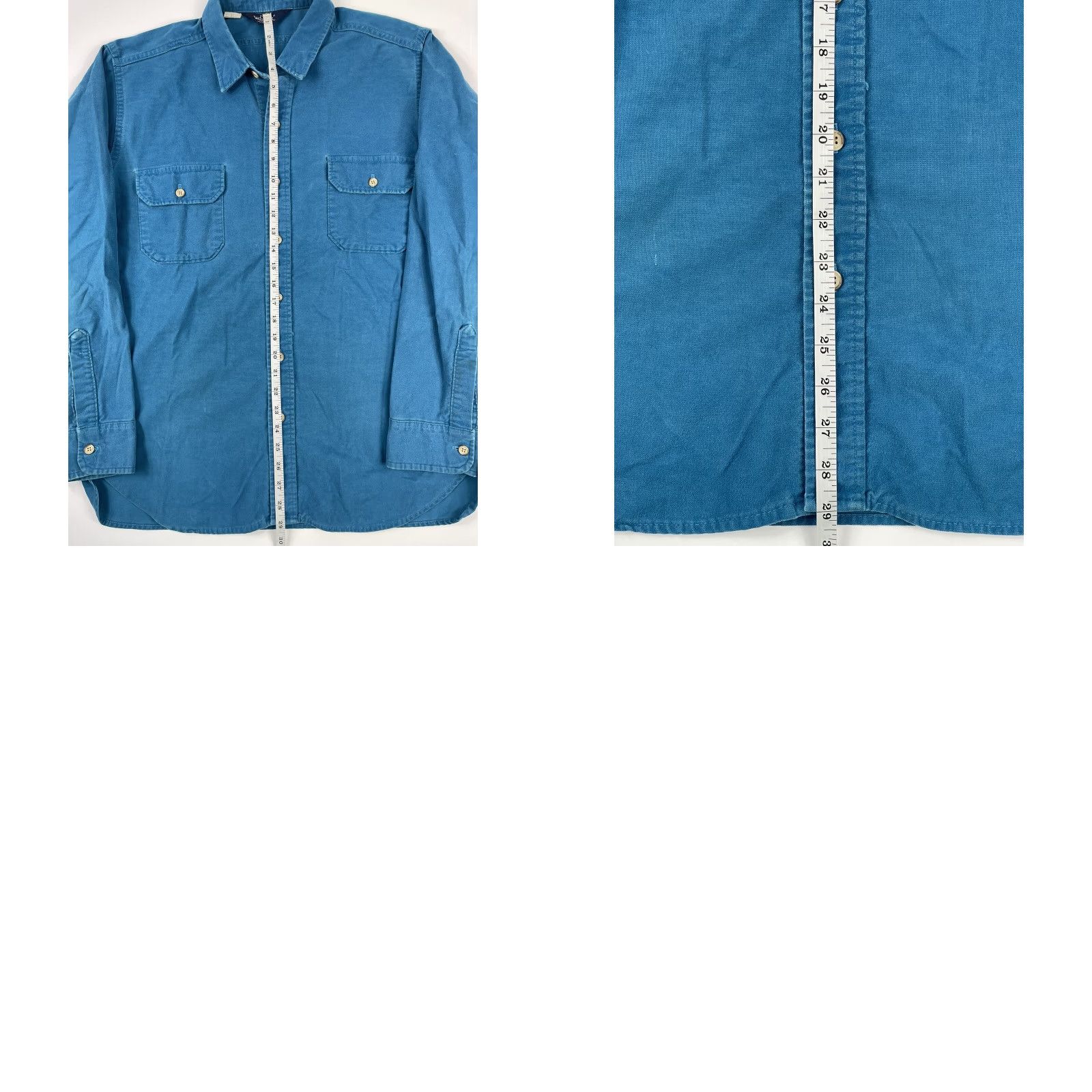 Vintage VINTAGE Woolrich Shirt Chamois Flannel Button-Up Outdoor Guide USA XL Blue Men’s Button-Down Collared Long Sleeve Size US XL / EU 56 / 4 - 8 Thumbnail