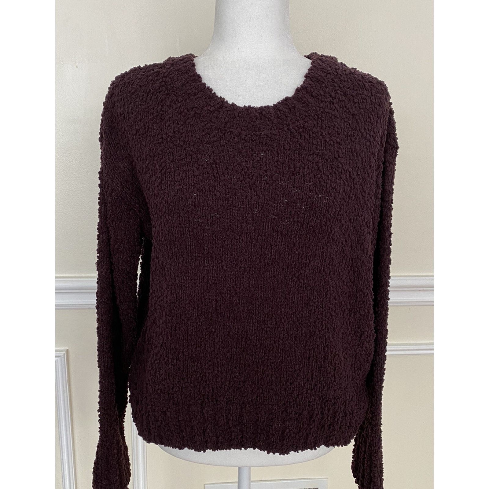 Sanctuary Sanctuary Popcorn Crew neck Amethyst Wine purple L A003023 Size L / US 10 / IT 46 - 1 Thumbnail
