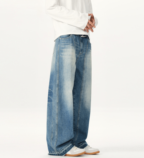 Japanese Brand × Jean Blue lightning three-dimensional tailoring baggy jeans men Size US 32 / EU 48 - 4 Thumbnail