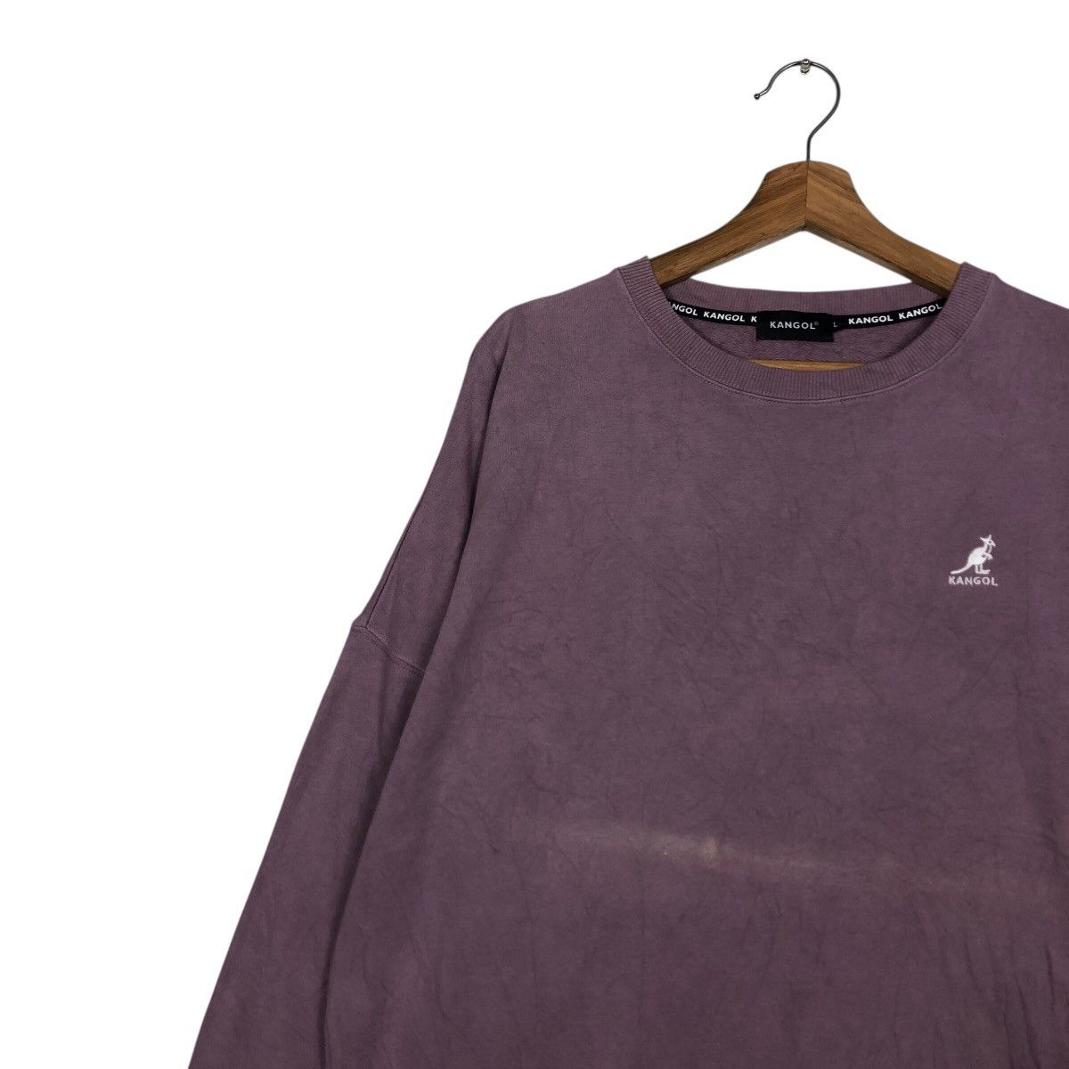 Japanese Brand 📌Vintage Sweatshirt Kangol Big Logo Spell Out Back Hit Size US L / EU 52-54 / 3 - 8 Thumbnail