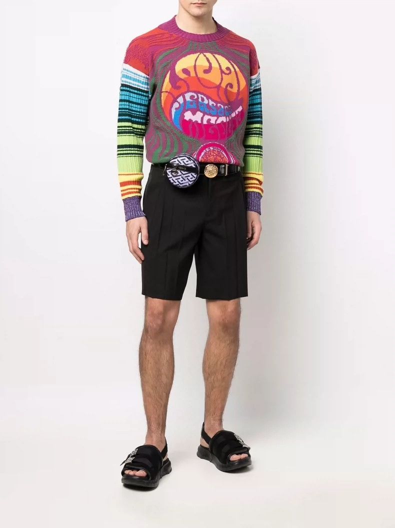 Versace Versace Colorful Medusa avatar sweater Size US L / EU 52-54 / 3 - 7 Thumbnail