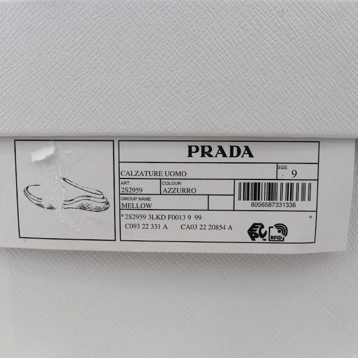 Prada o1rshd1 Slipper in Azzurro Size US 10 / EU 43 - 9 Thumbnail