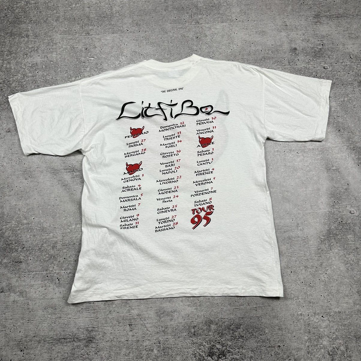 Vintage Vintage Litfiba Rock Tour 1995 T-shirt White Men’s Size L Size US L / EU 52-54 / 3 - 11 Thumbnail