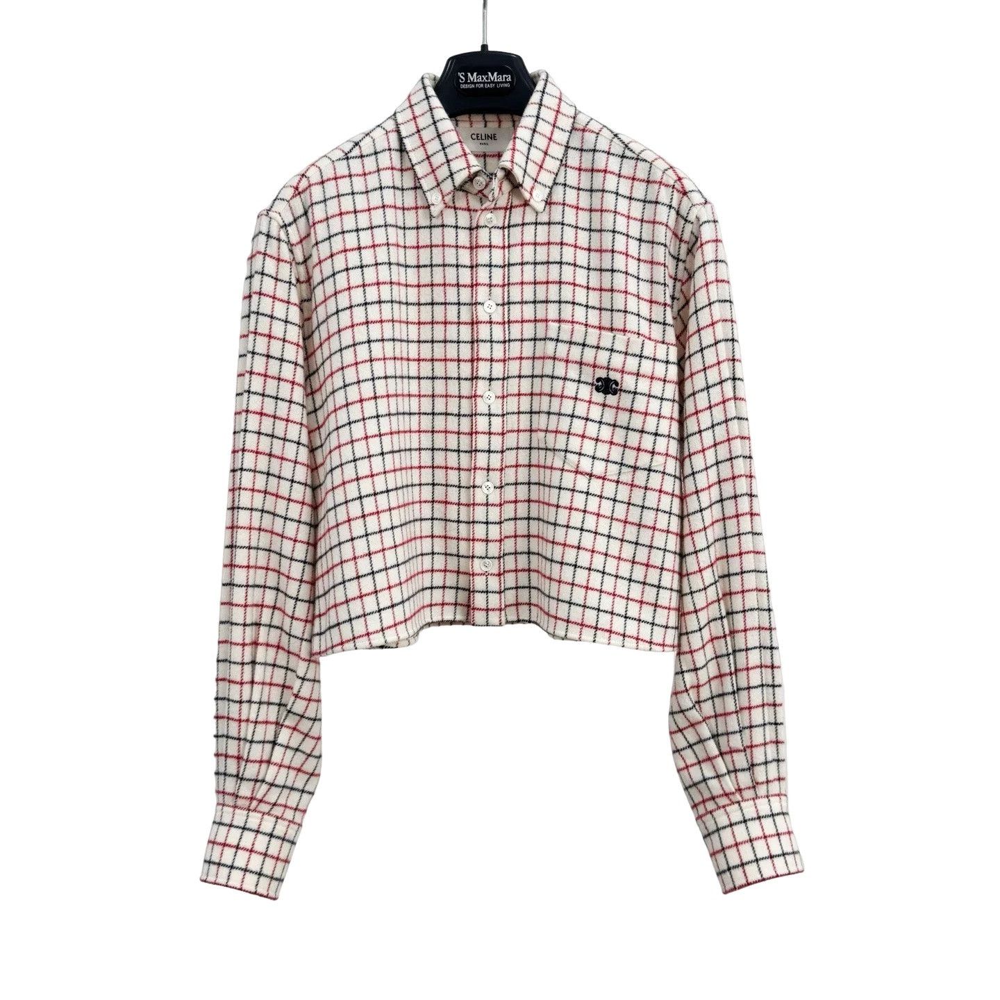 Celine Celine Triomphe Wool Check Jacket 34 Size XS / US 0-2 / IT 36-38 - 1 Thumbnail