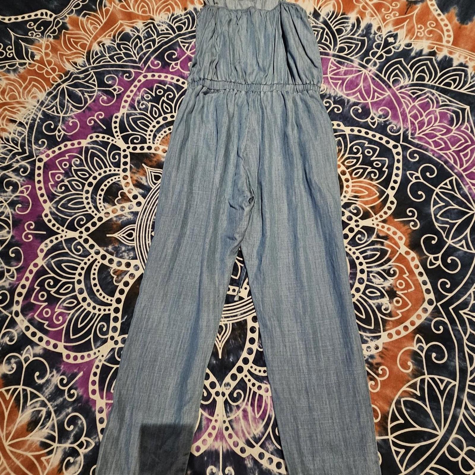 Designer Women's Light Weight Denimn Jumpsuit Size 32" / US 10 / IT 46 - 6 Thumbnail