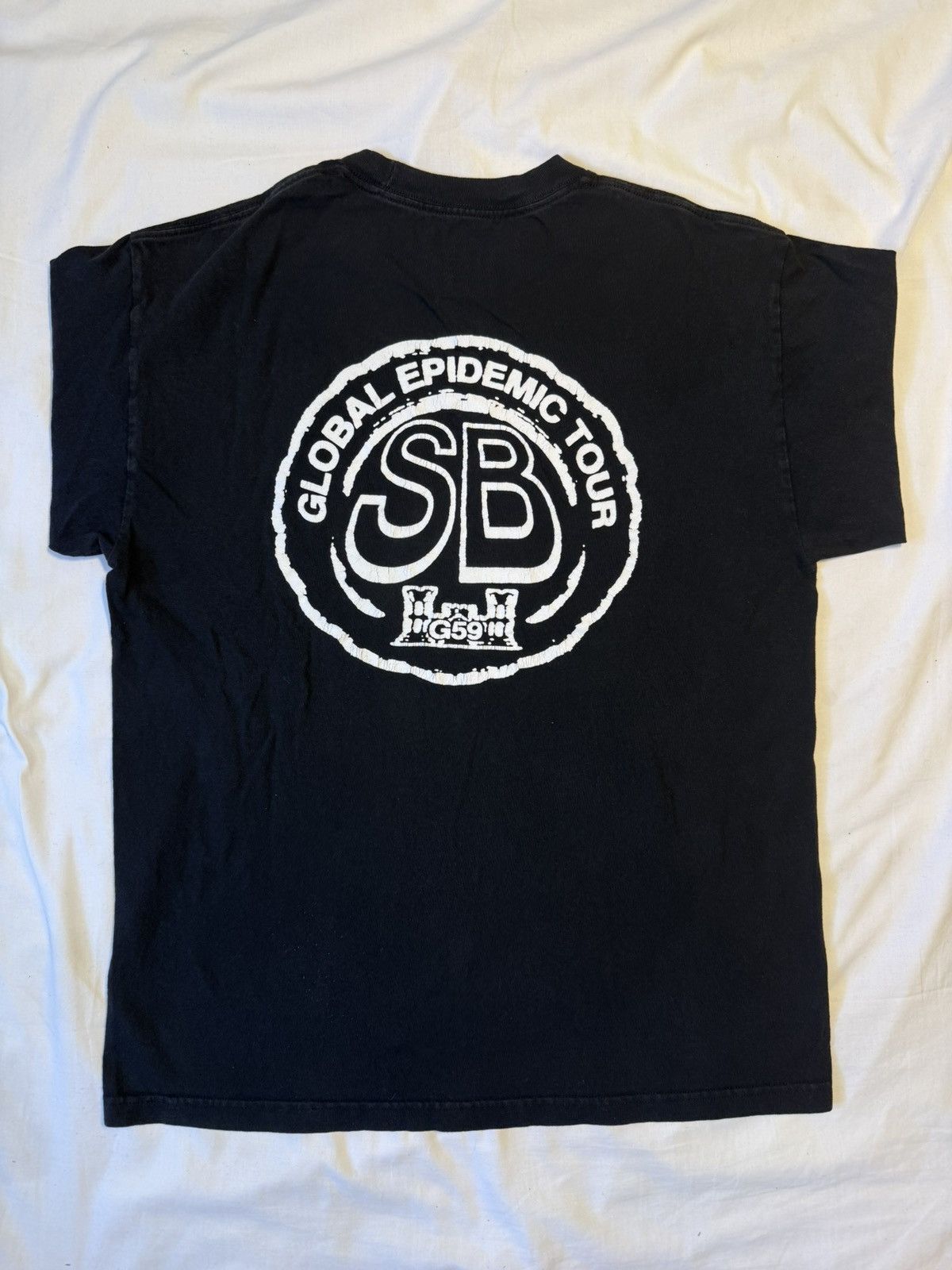 G59 Records Suicide Boys Global Epidemic 2017 Tour Black Tee Shirt Size US L / EU 52-54 / 3 - 1 Thumbnail