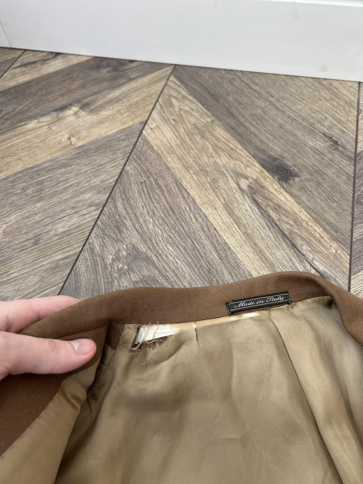 Corneliani × Designer × Vintage Vintage Corneliani Wool Cashmere Blazer Size 52R - 11 Thumbnail