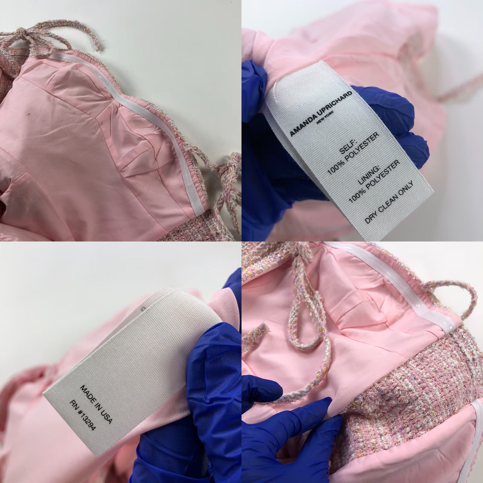 Amanda Uprichard Amanda Uprichard Romper Mini Dress Skirt Skort Pink Champagne Small MINT HRJ Size 28" / US 6 / IT 42 - 8 Thumbnail