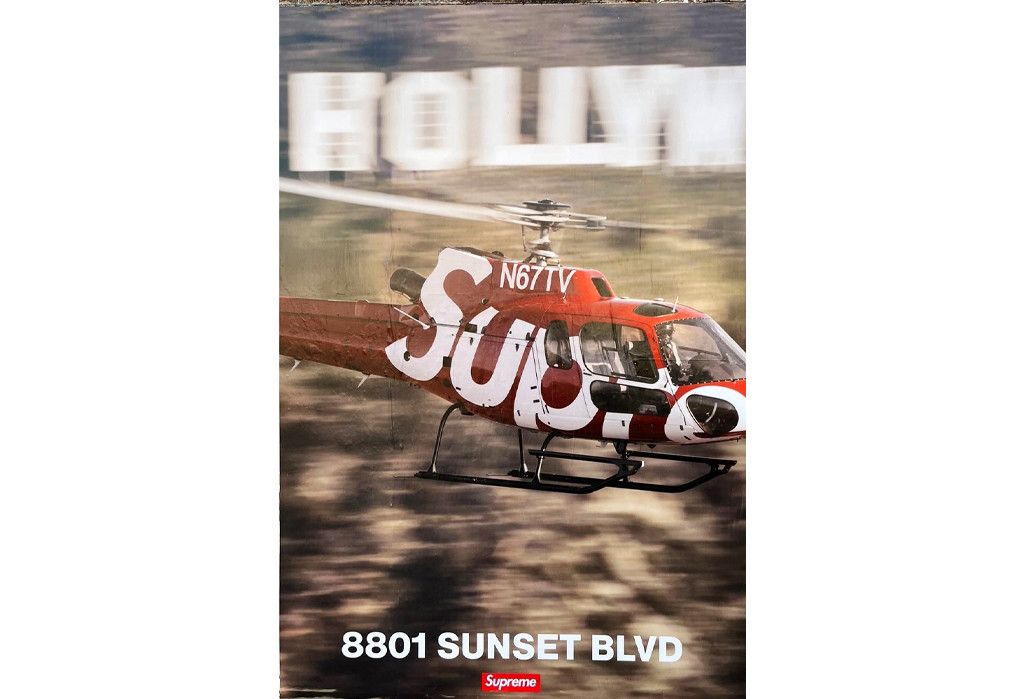 Supreme Supreme helicopter poster 4 foot by 6 foot Size ONE SIZE - 4 Thumbnail