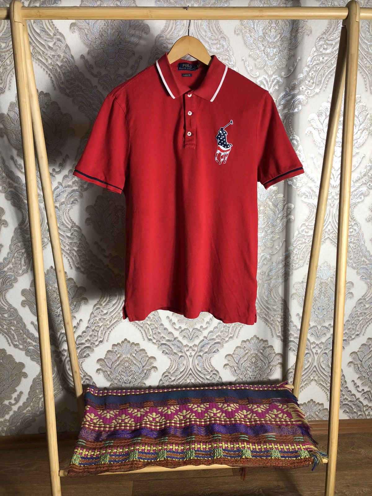 Polo Ralph Lauren × Vintage VERY RARE POLO RALPH LAUREN USA FLAG DESIGNER LUXURY Y2K 90s Size US M / EU 48-50 / 2 - 2 Thumbnail