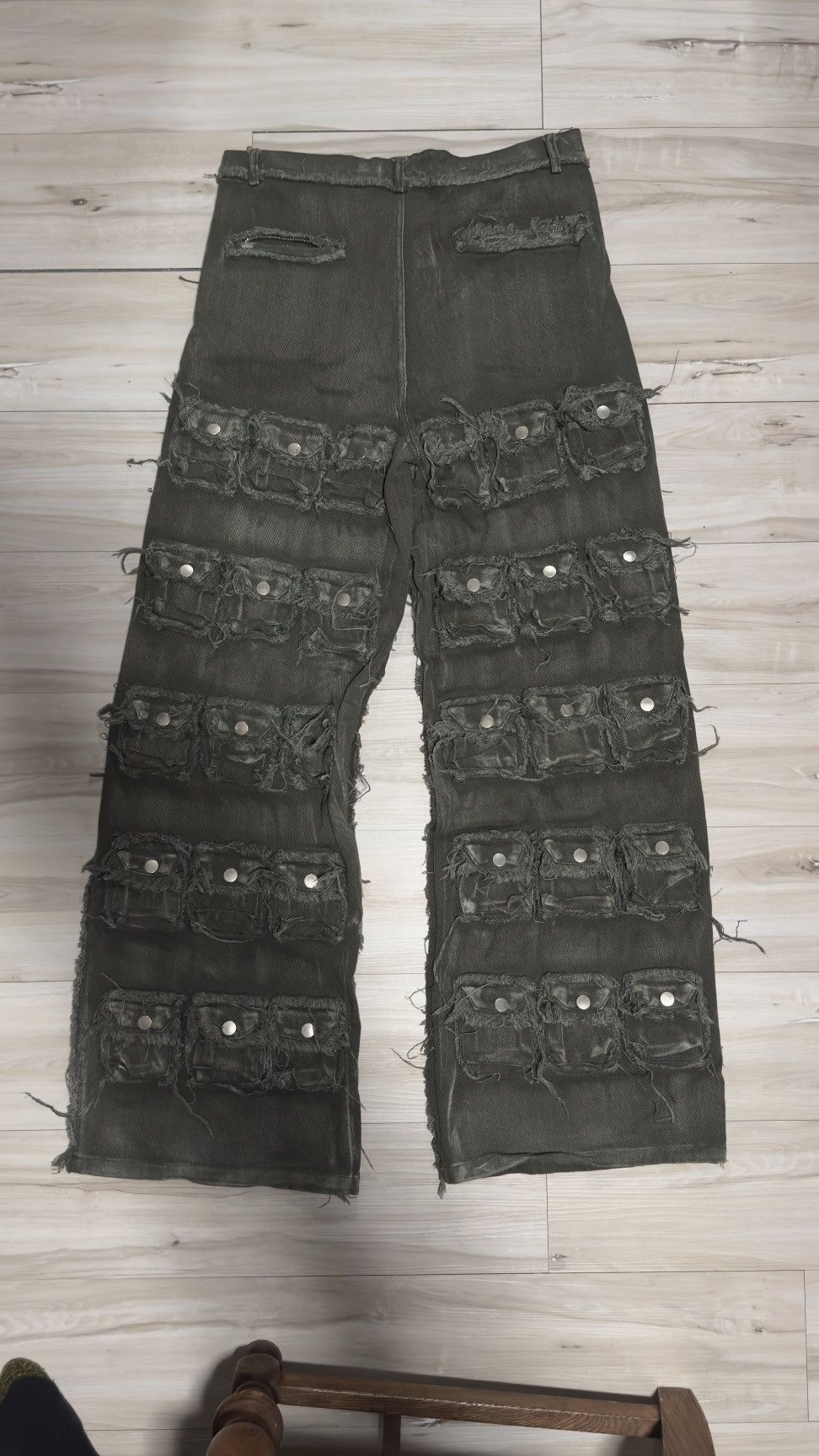 No Faith Studios No Faith Studios Wide Leg Baggy Pocket Jeans Size US 31 - 3 Thumbnail