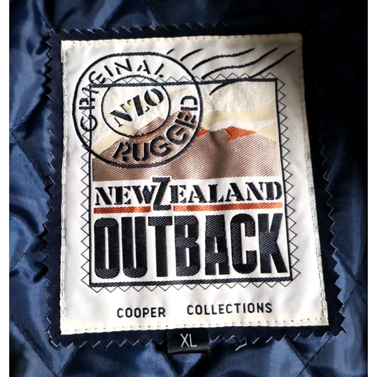 Vintage VINTAGE New Zealand Outback Leather Jacket Mens XL Blue Brown Varsity Zip Up Insulated Bomber Jacket Size US XL / EU 56 / 4 - 3 Thumbnail