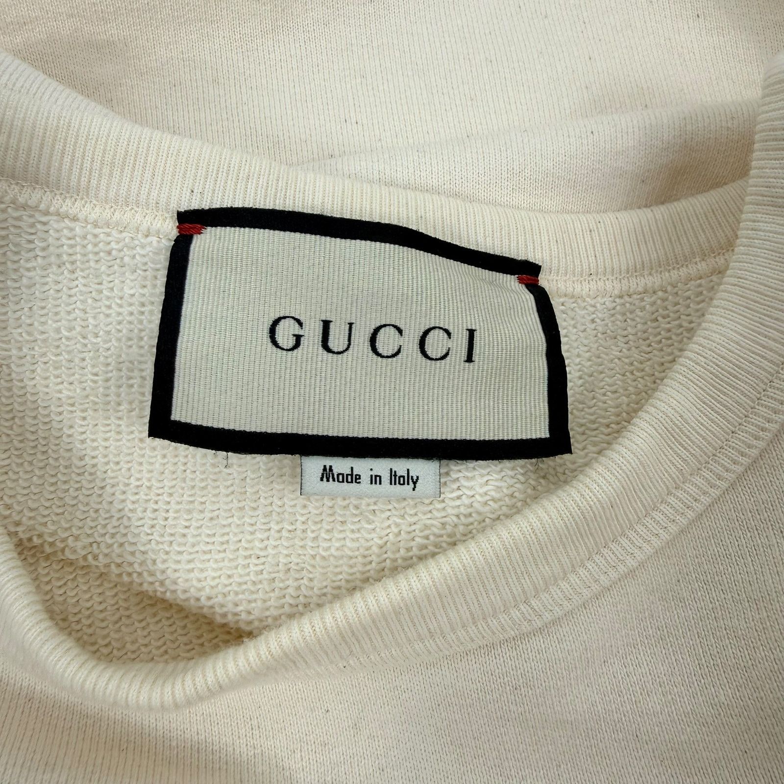 Gucci Gucci Interlocking GG Striped Crew Neck Sweater Off White Size US M / EU 48-50 / 2 - 6 Thumbnail
