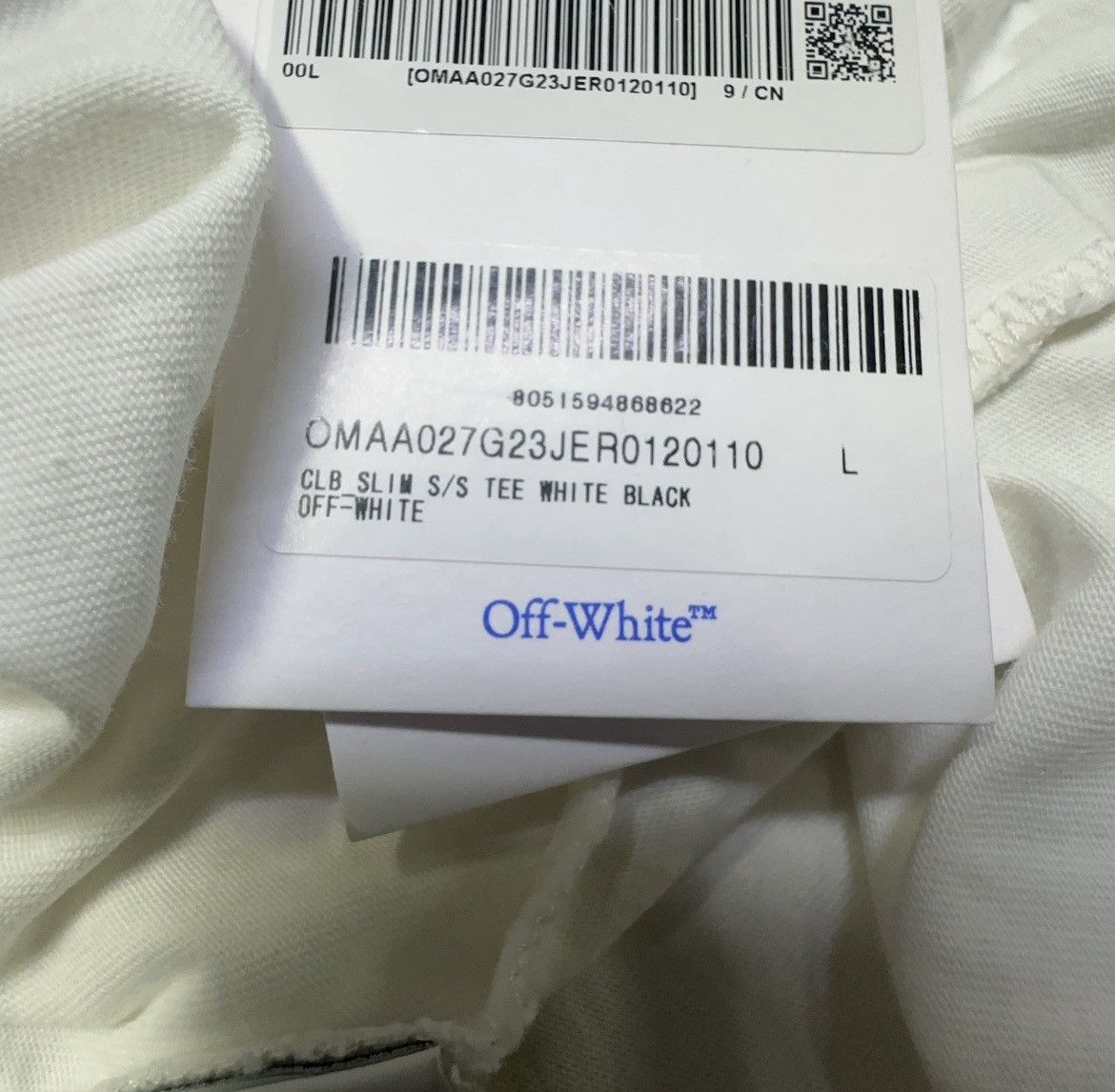 Off-White Off-White Logic White T-Shirt Size US L / EU 52-54 / 3 - 6 Thumbnail