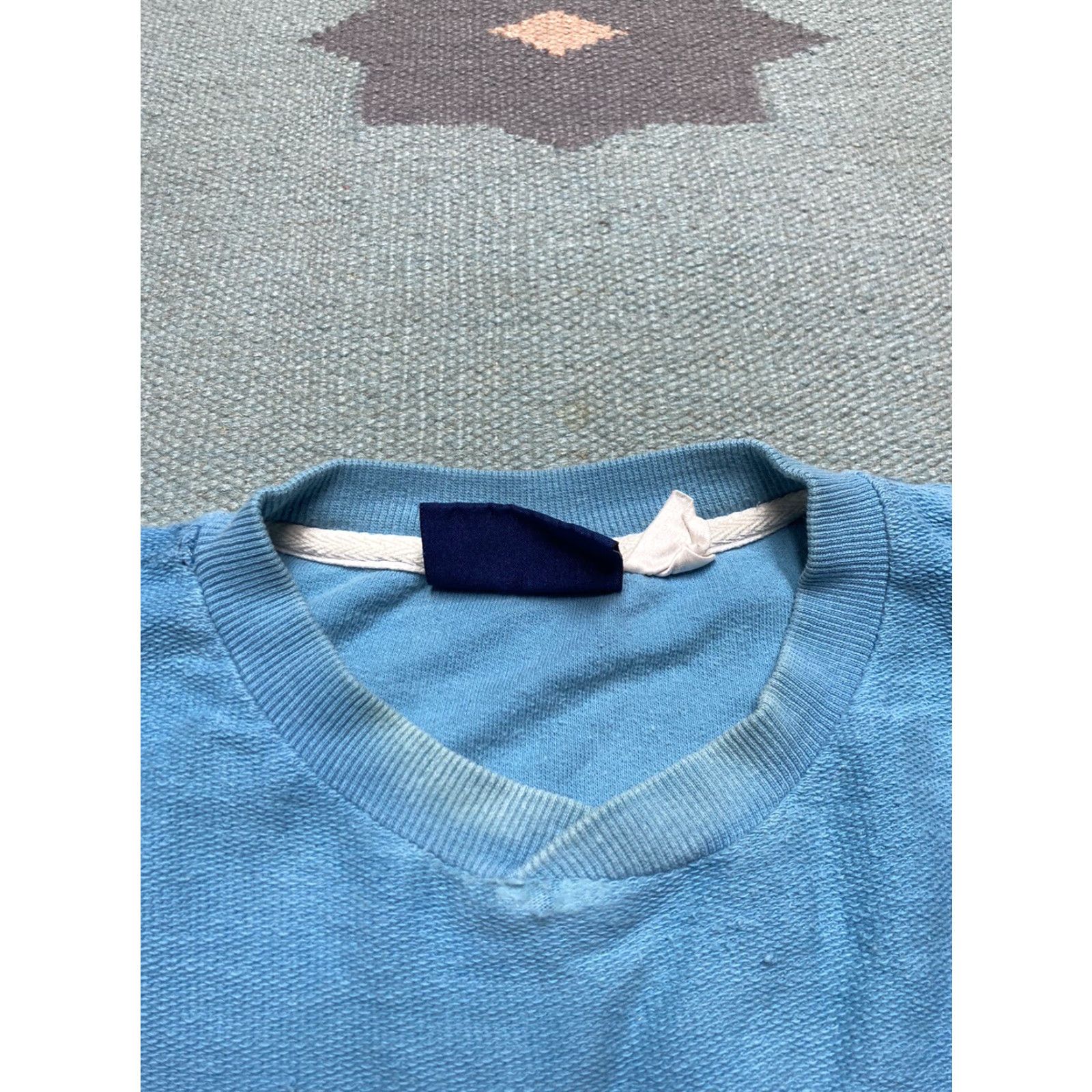 Vintage VINTAGE Woolrich Sweater Sweatshirt Floral Hawaiian Cotton XL Men Blue Pullover Size US XL / EU 56 / 4 - 5 Thumbnail