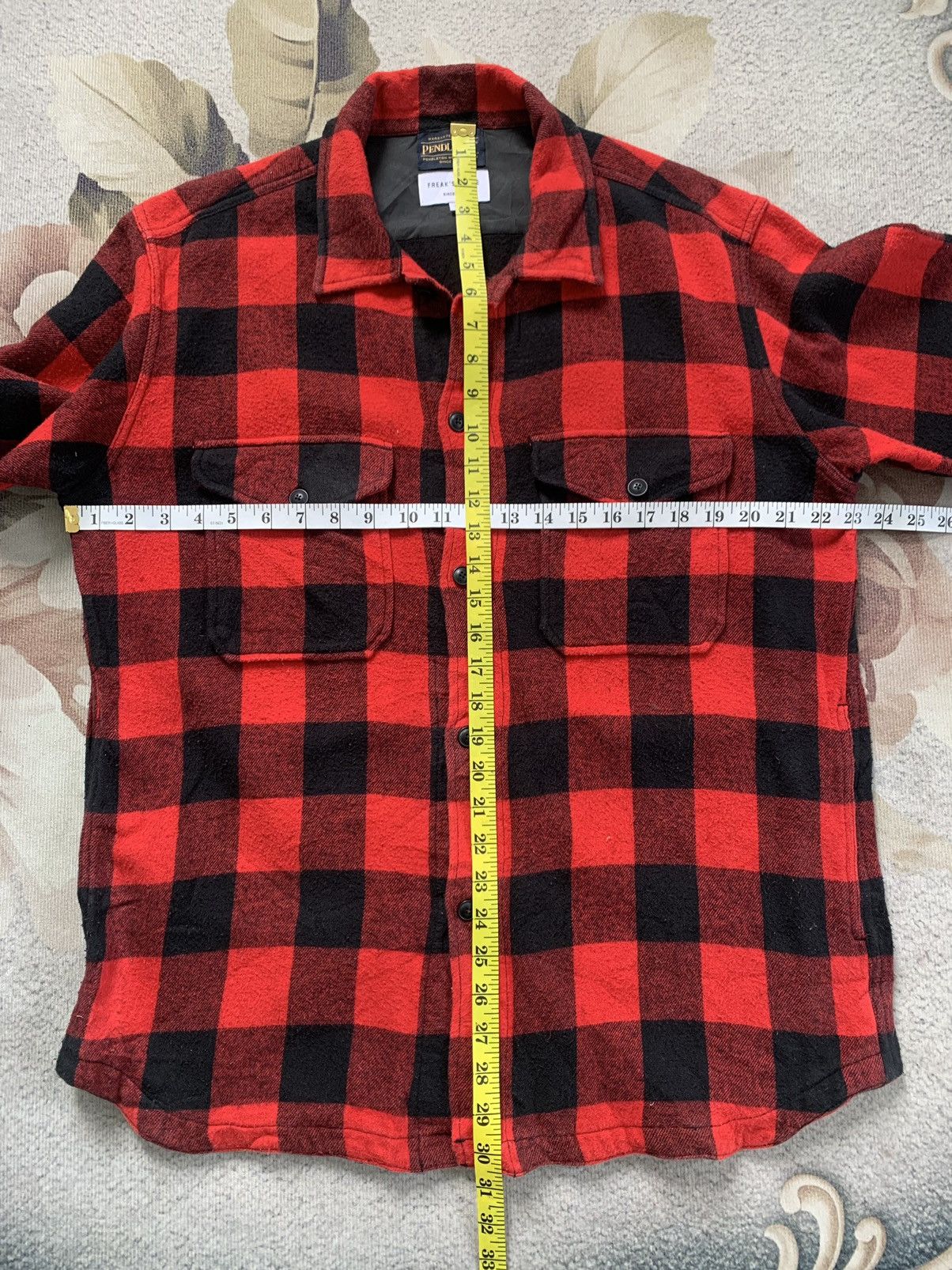 Pendleton Pendleton Freak's Store Wool Red Tartan Flannel Jacket Size US L / EU 52-54 / 3 - 8 Thumbnail