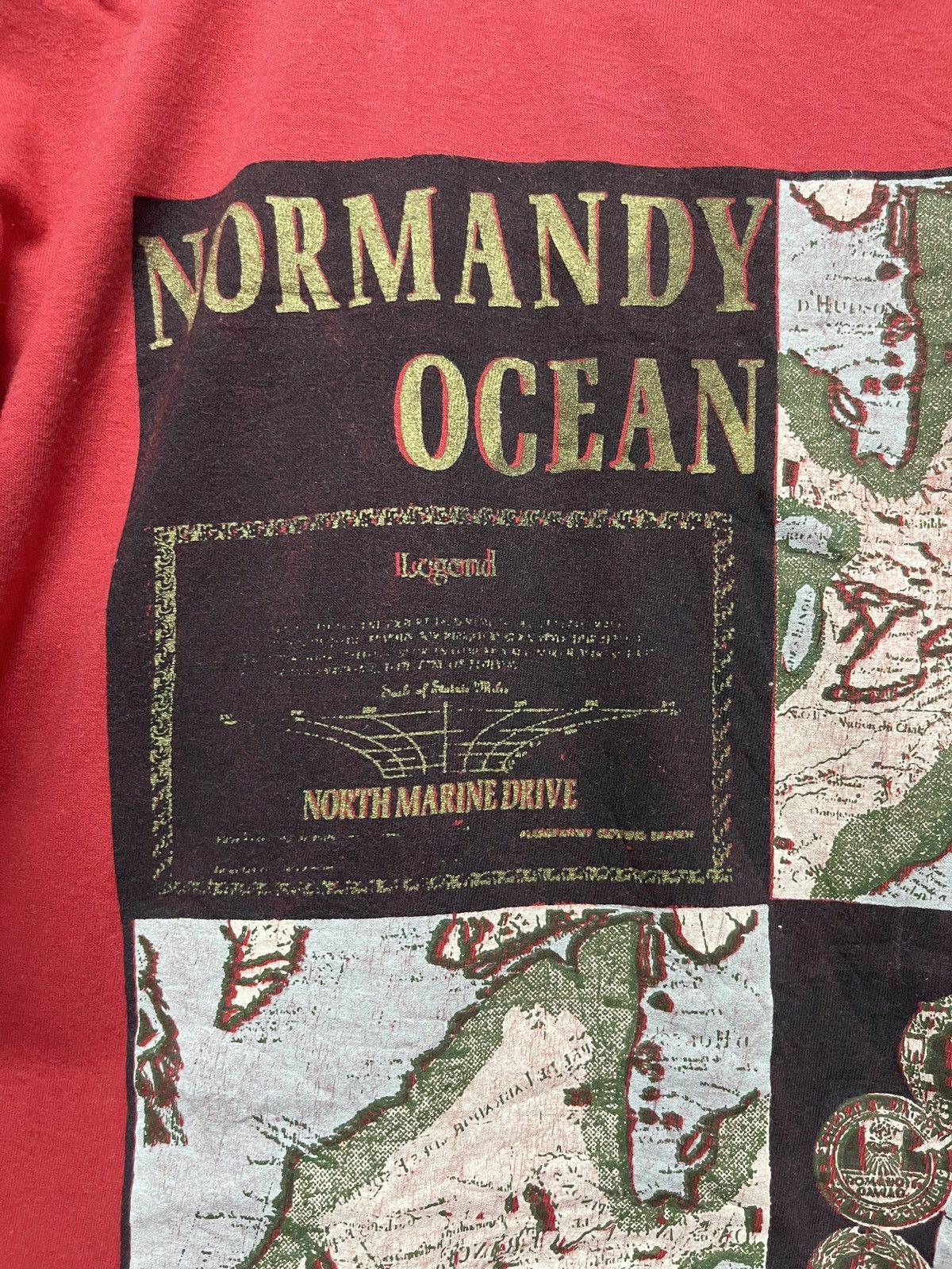 45rpm Vintage 80s 45RPM North Marine Drive Nautical Tee Size US L / EU 52-54 / 3 - 5 Thumbnail