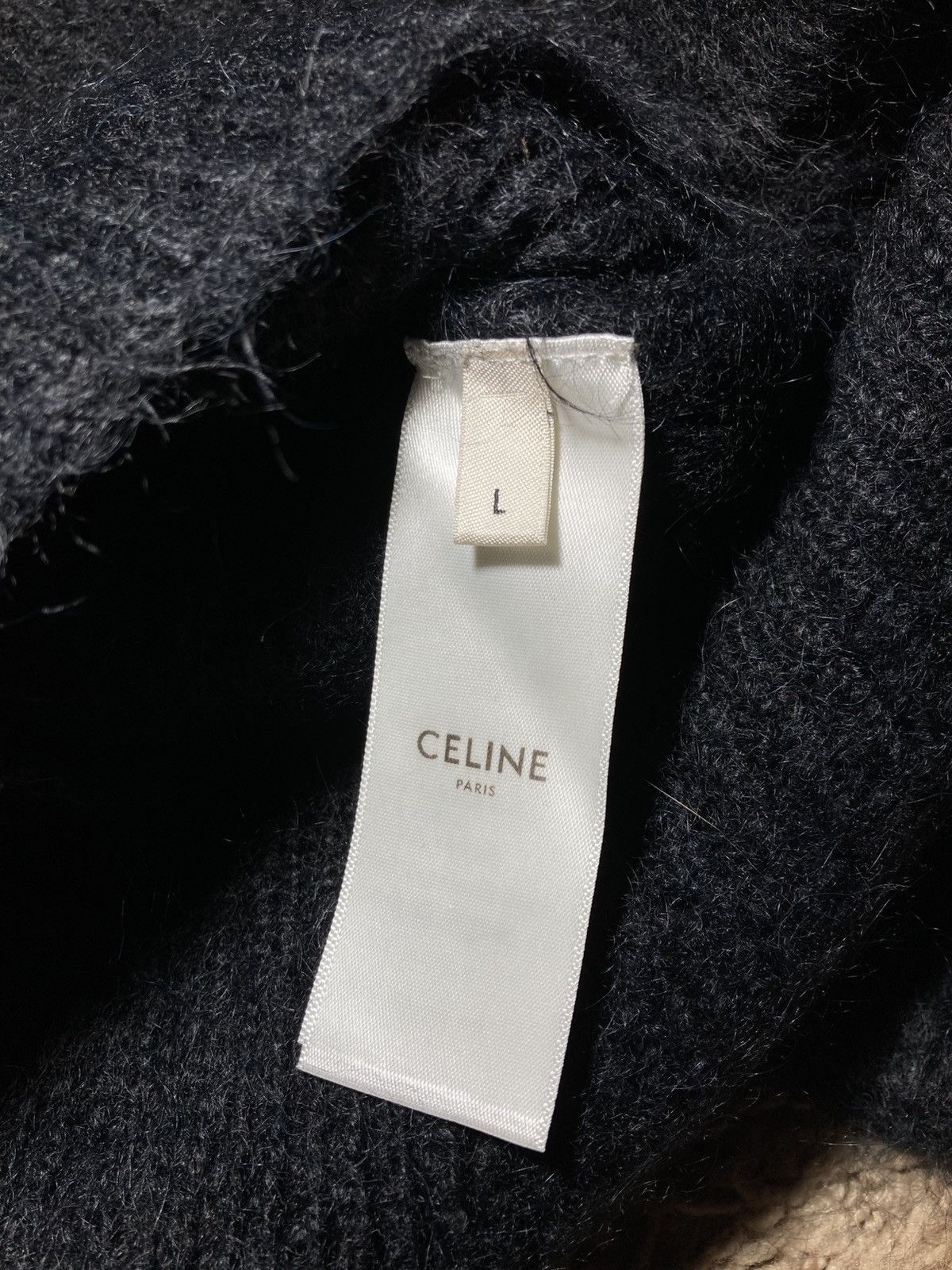 Celine AW20 Celine Brushed Alpaca Shaggy Sweater Animal Brown Hedi Size US L / EU 52-54 / 3 - 6 Thumbnail