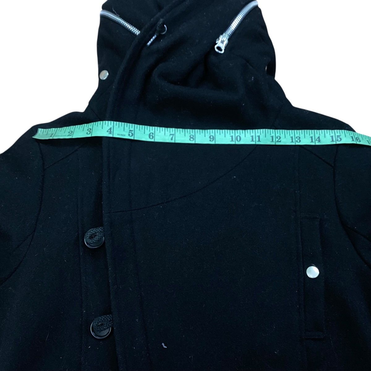 Japanese Brand The Twelve Harajuku Gothic Hoodie Wool Zipper Button Jacket Size L / US 10 / IT 46 - 16 Thumbnail