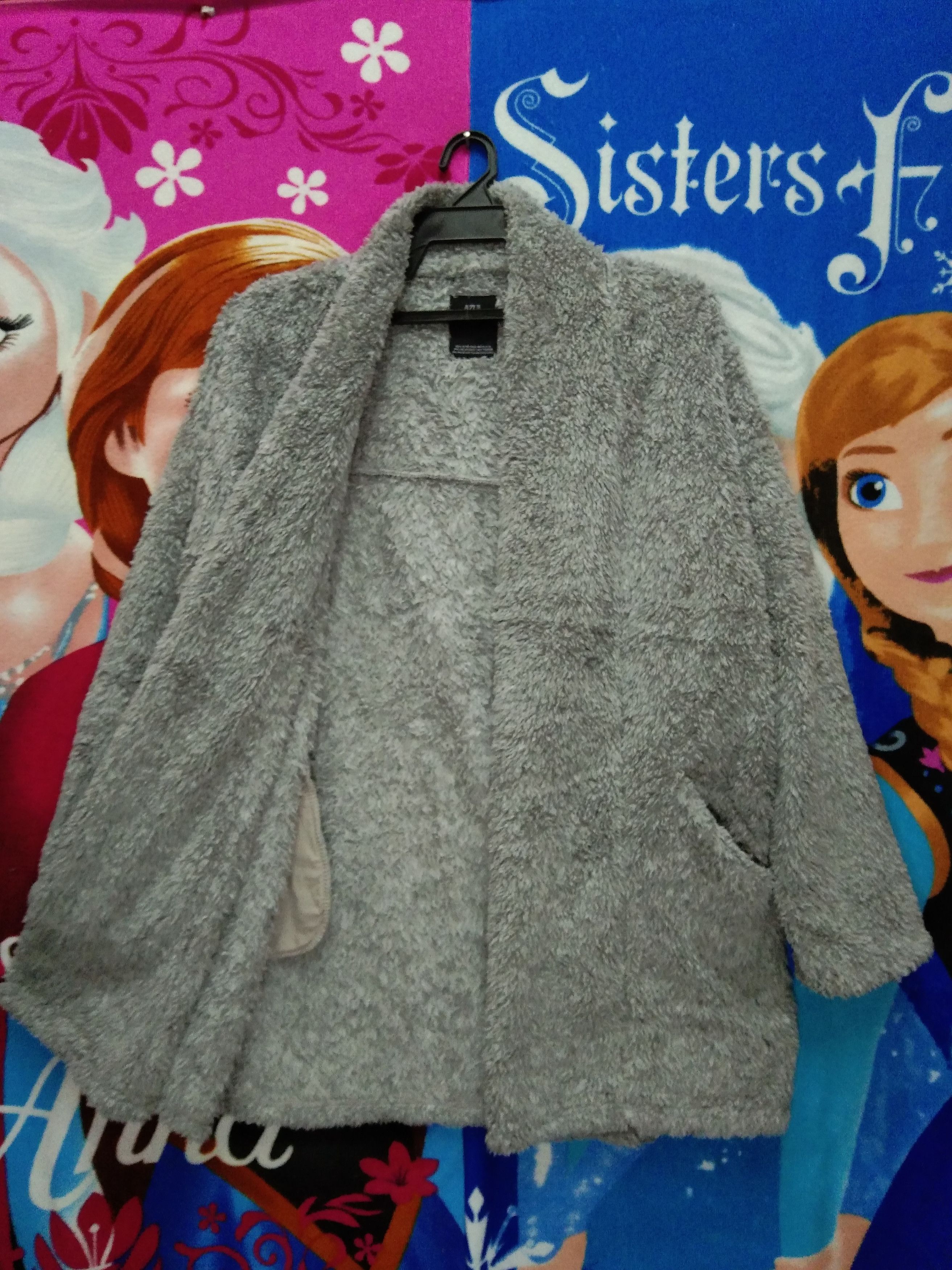 Japanese Brand × MOUSSY AZUL SOFT AND FLUFFY BUTTONLESS JACKET Size ONE SIZE - 1 Thumbnail