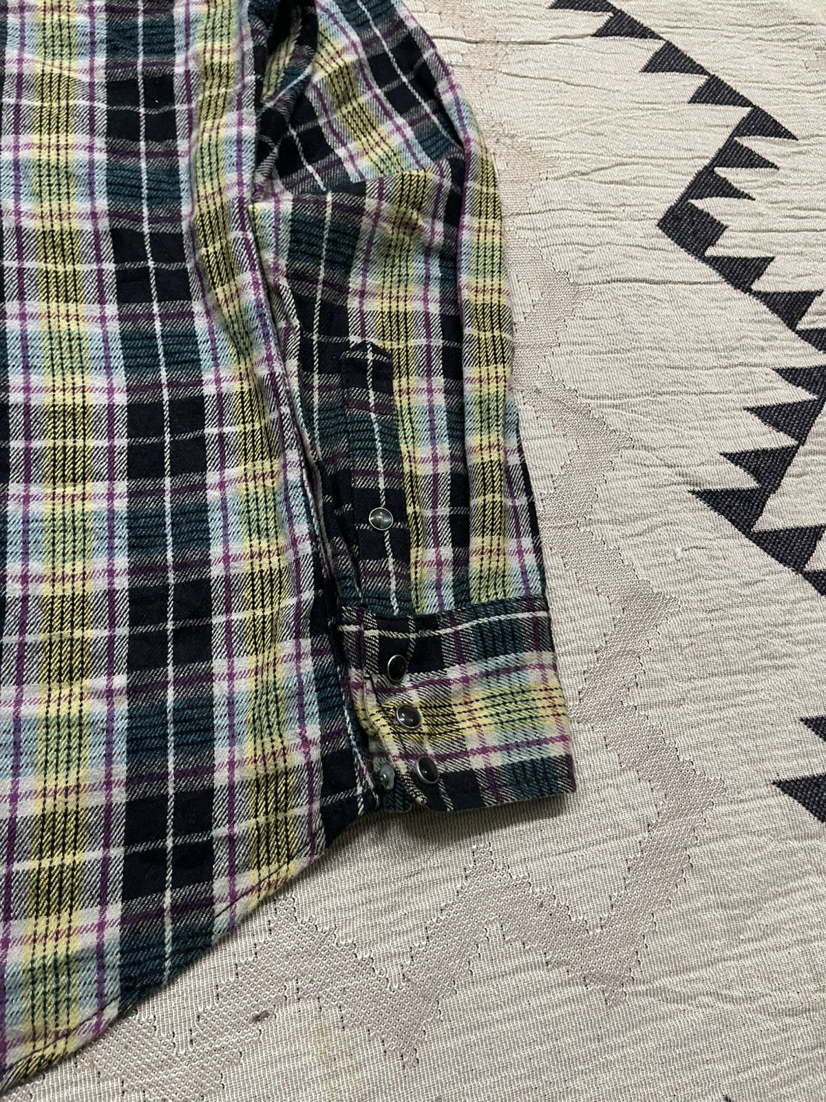 Wrangler VINTAGE WRANGLER PRE-SHRUNK TARTAN PLAID WESTERN BUTTON UP Size US M / EU 48-50 / 2 - 13 Thumbnail