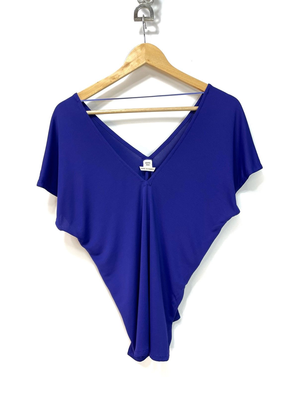 Hermes Hermès by Martin Margiela V-Neck Dolman Top - Size 38 Size S / US 4 / IT 40 - 2 Thumbnail