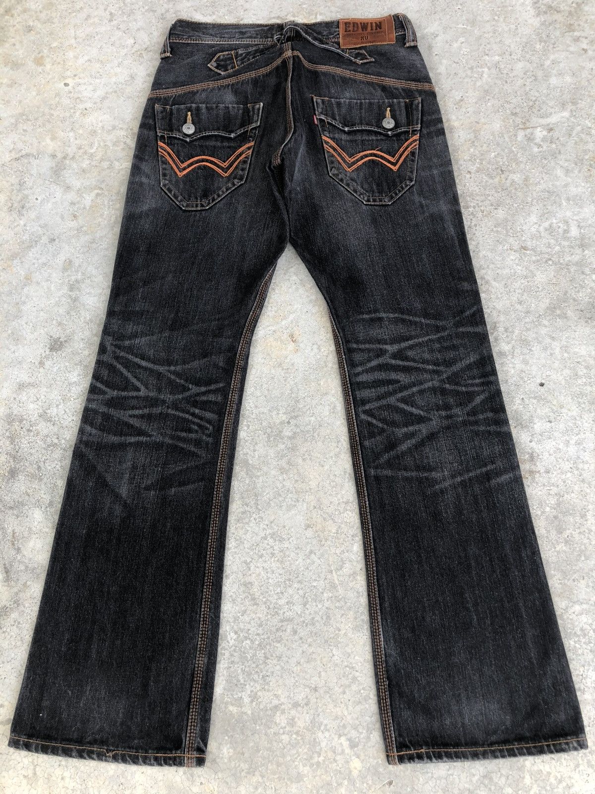 If Six Was Nine Edwin Exclusive Flared Jeans Distressed Jeans Size US 31 - 2 Thumbnail