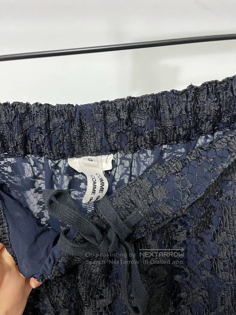 Comme des Garcons Comme Des Garcons size S Double-layered lace palazzo pants Size 23" - 5 Thumbnail