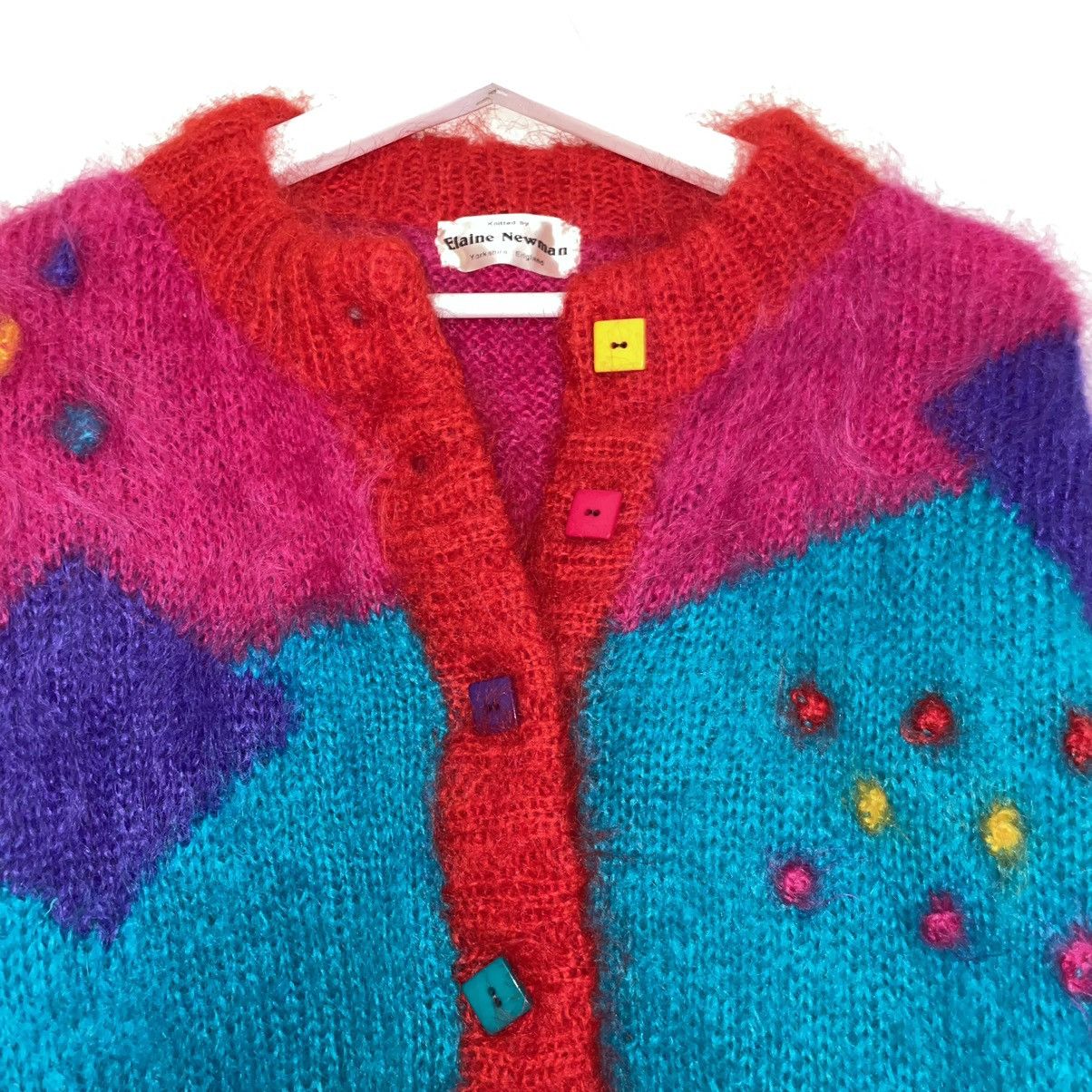 Vintage Elaine Newman Mohair Knit Yorkshire England Size XXL / US 16-18 / IT 52-54 - 3 Thumbnail