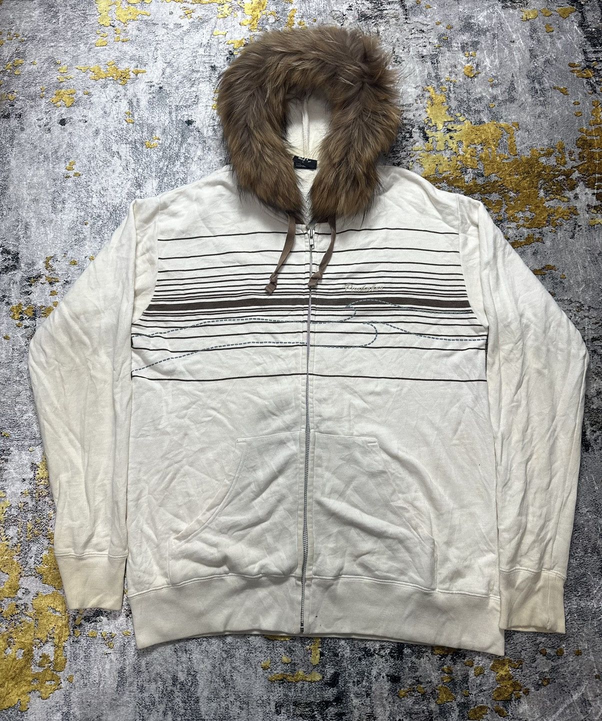 If Six Was Nine × Japanese Brand × Le Grande Bleu (L.G.B.) JAPANESE PEAKABOO FUR ZIP HOODIE IFSIXWASNINE LGB STYLE Size US XL / EU 56 / 4 - 1 Thumbnail