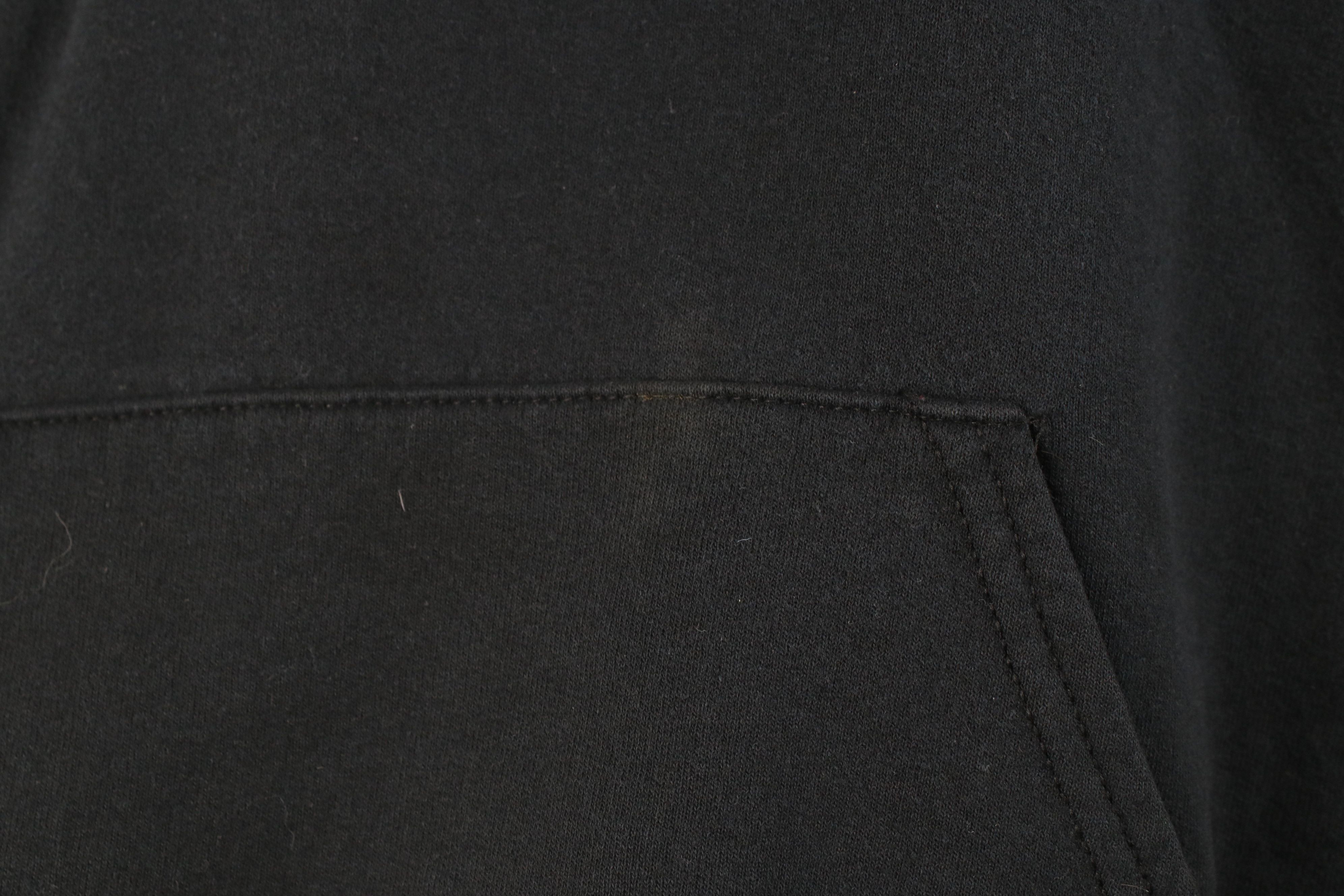Vintage Vintage 90s Y2K Streetwear Blank Hoodie Sweatshirt Black Size US S / EU 44-46 / 1 - 8 Thumbnail