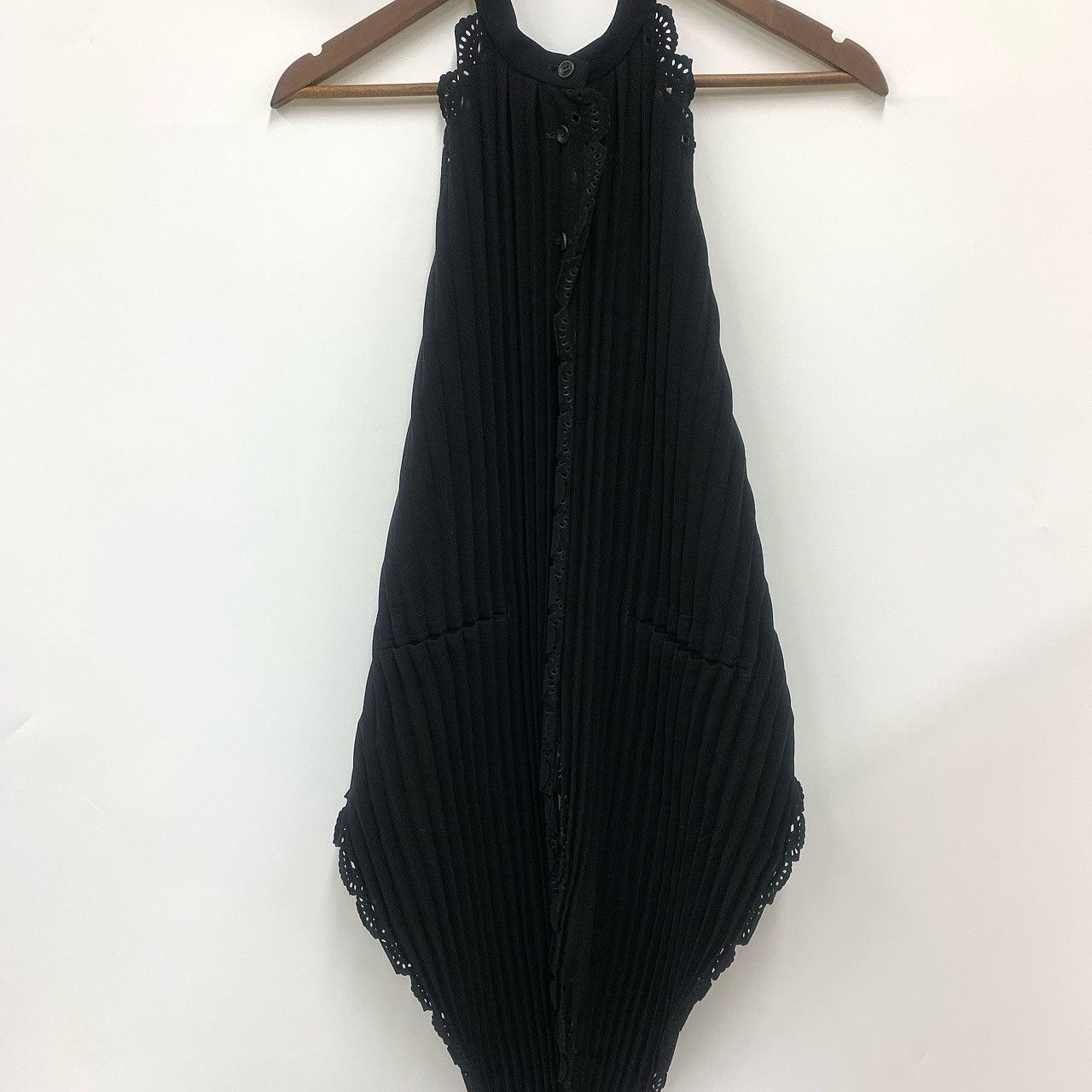 Issey Miyake Issey Miyake Pleated Eyelet Halter Top Size L Size L / US 10 / IT 46 - 1 Thumbnail