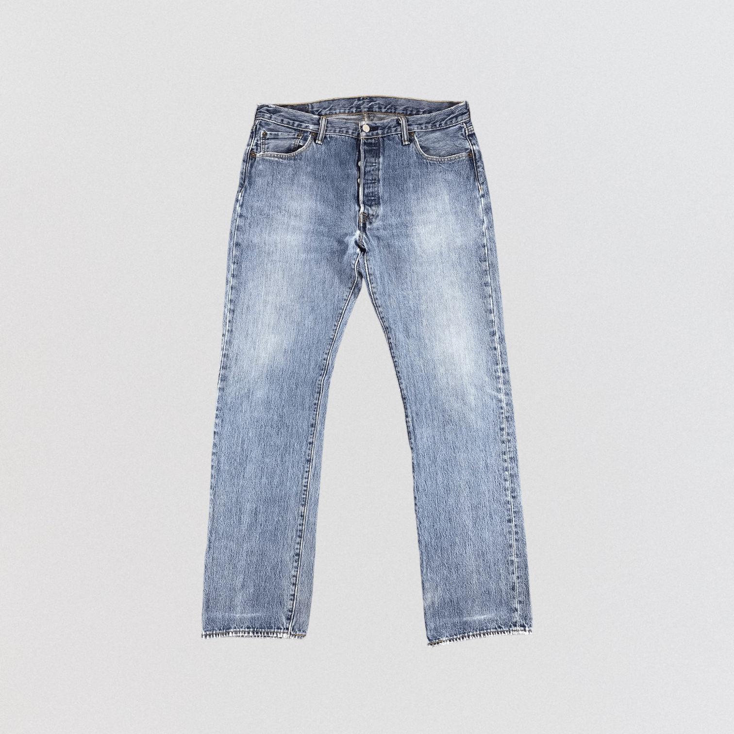 Levi's × Vintage Vintage Distress Levis 501 Jeans-JM1121 Size US 37 - 1 Thumbnail