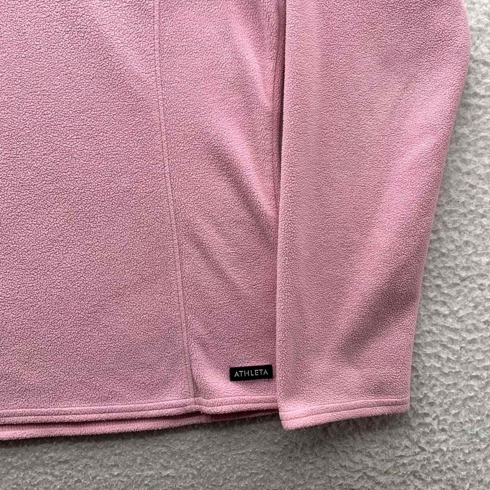Athleta Athleta Fleece Jacket Womens Small S Pink Black 1/4 Zip Outdoor Athleisure Size S / US 4 / IT 40 - 5 Thumbnail